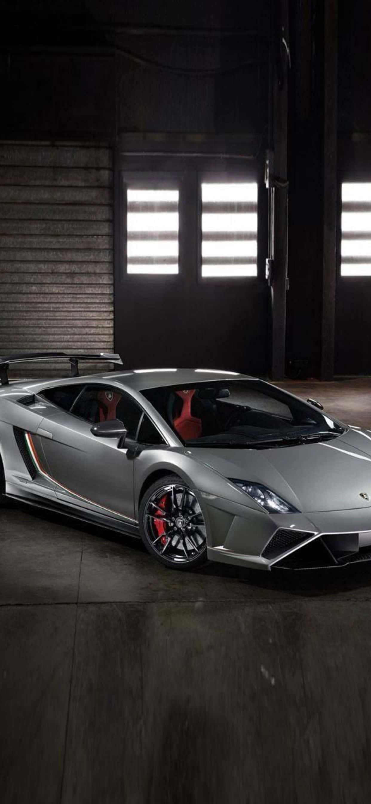 iPhone XS Max Lamborghini Gallardo LP 570 Background Wallpaper