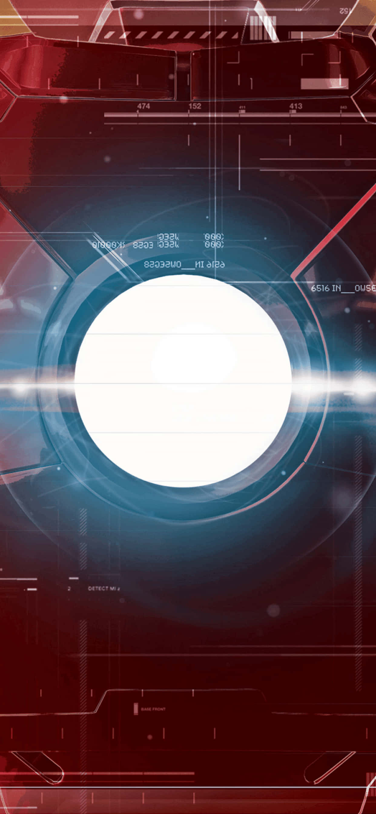 iPhone XS Max Marvel Arc Reactor Background Wallpaper