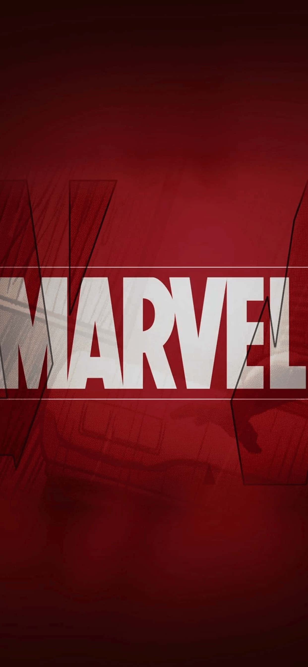 iPhone XS Max Marvel Logo Background Wallpaper