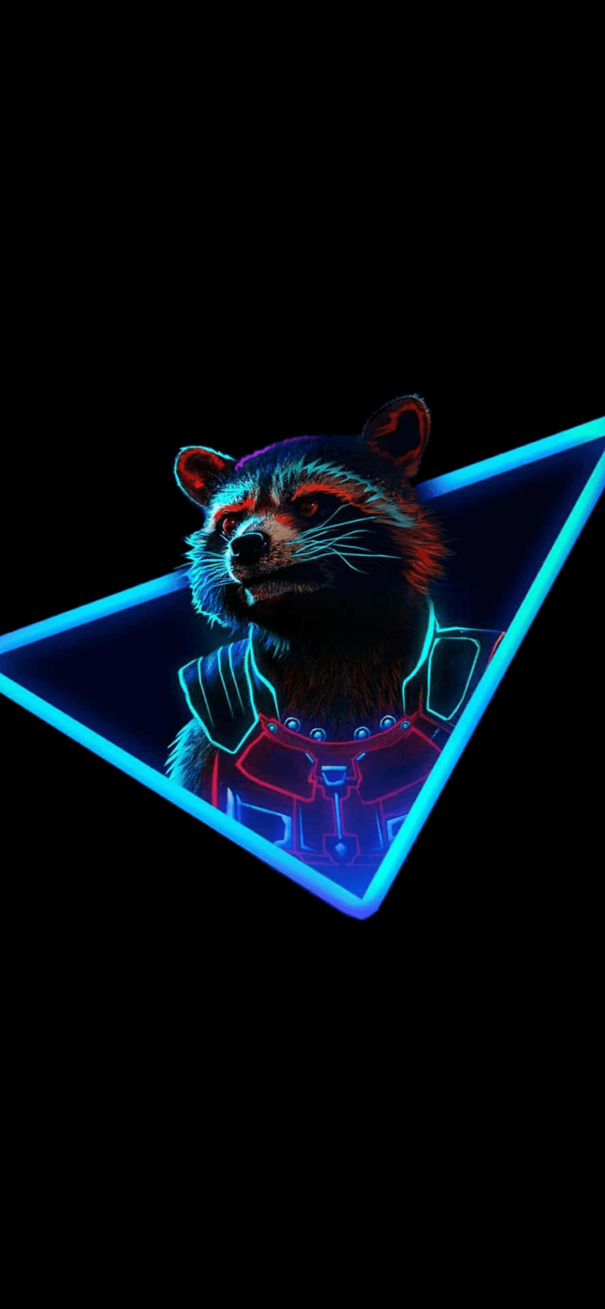 iPhone XS Max Marvel Rocket Raccoon Background Wallpaper