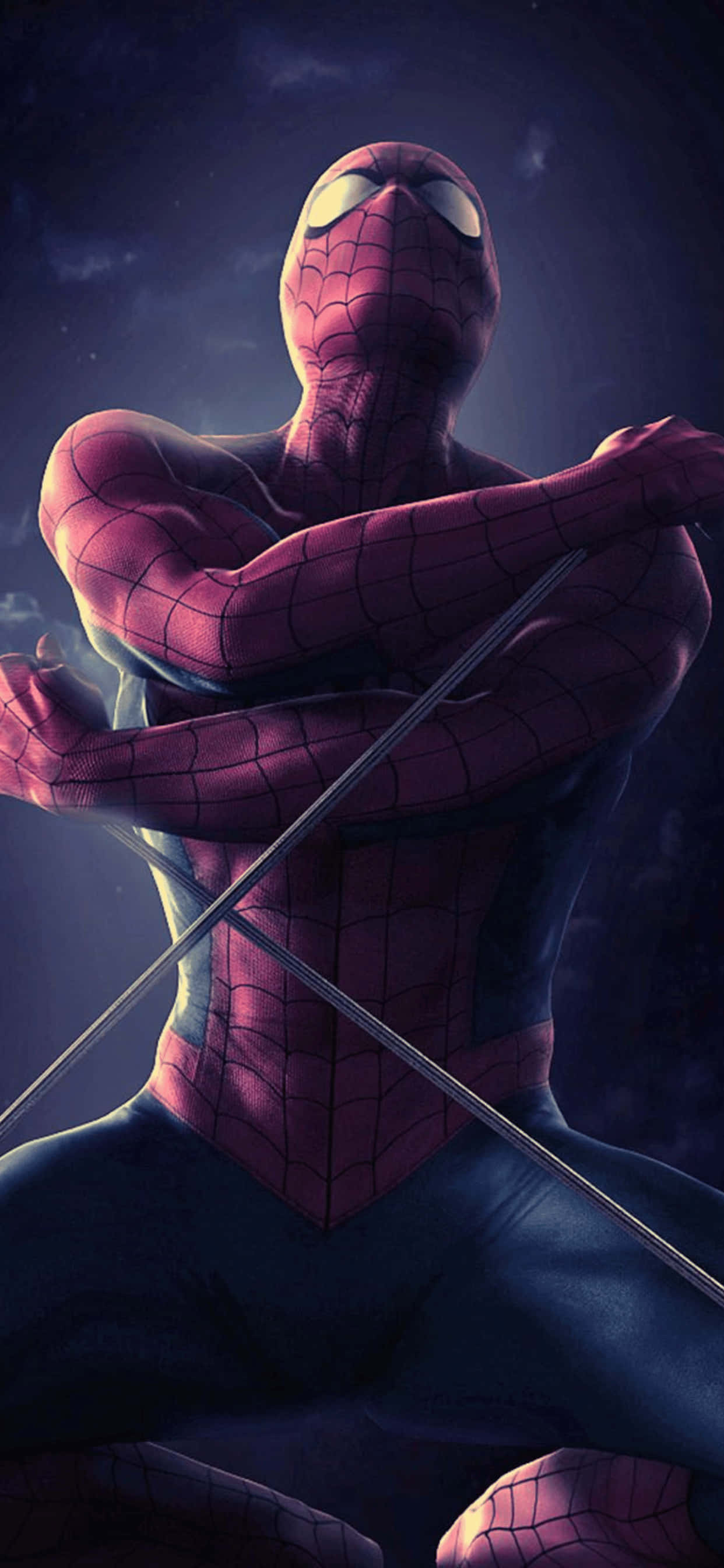 iPhone XS Max Marvel Spiderman Background Wallpaper