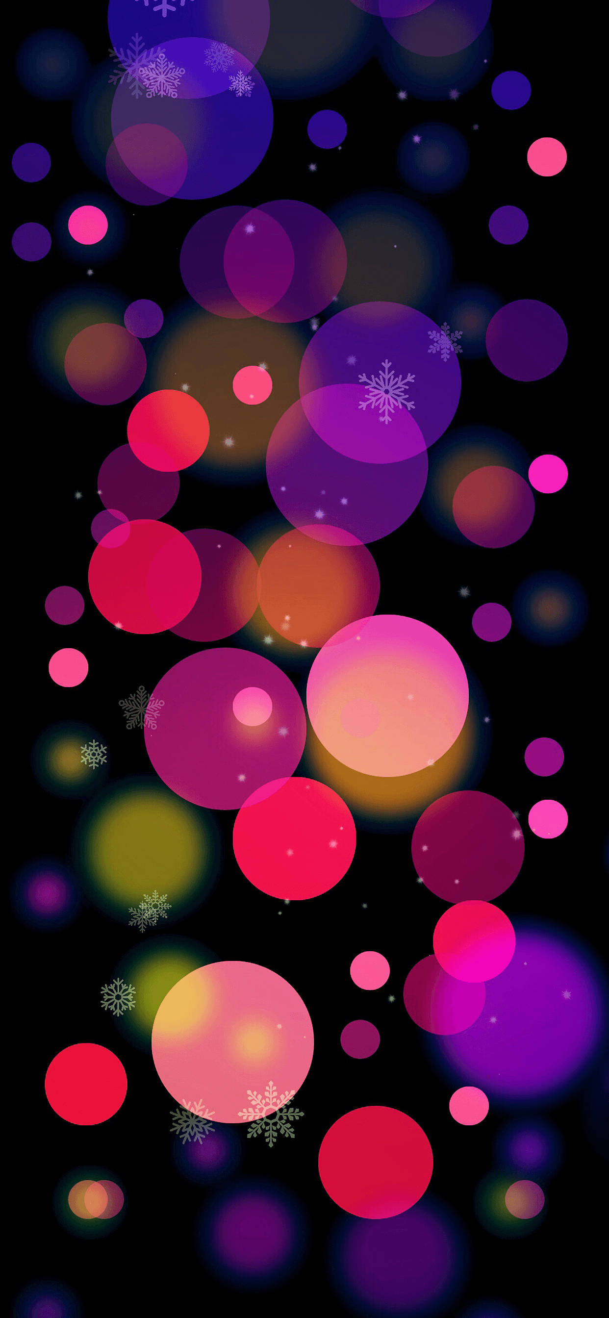 iPhone XS Max OLED Colorful Circles Wallpaper