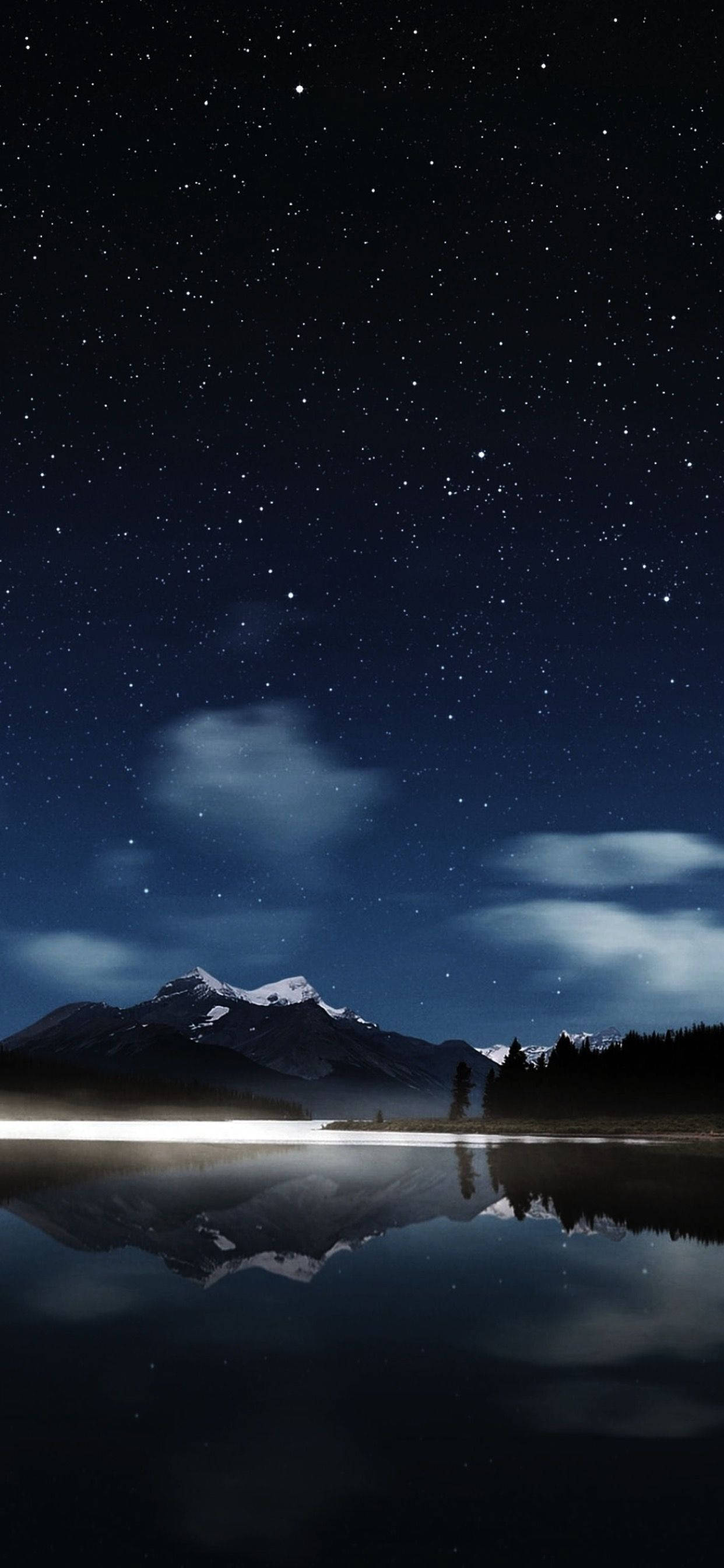 iPhone XS Max OLED Starry Night Wallpaper