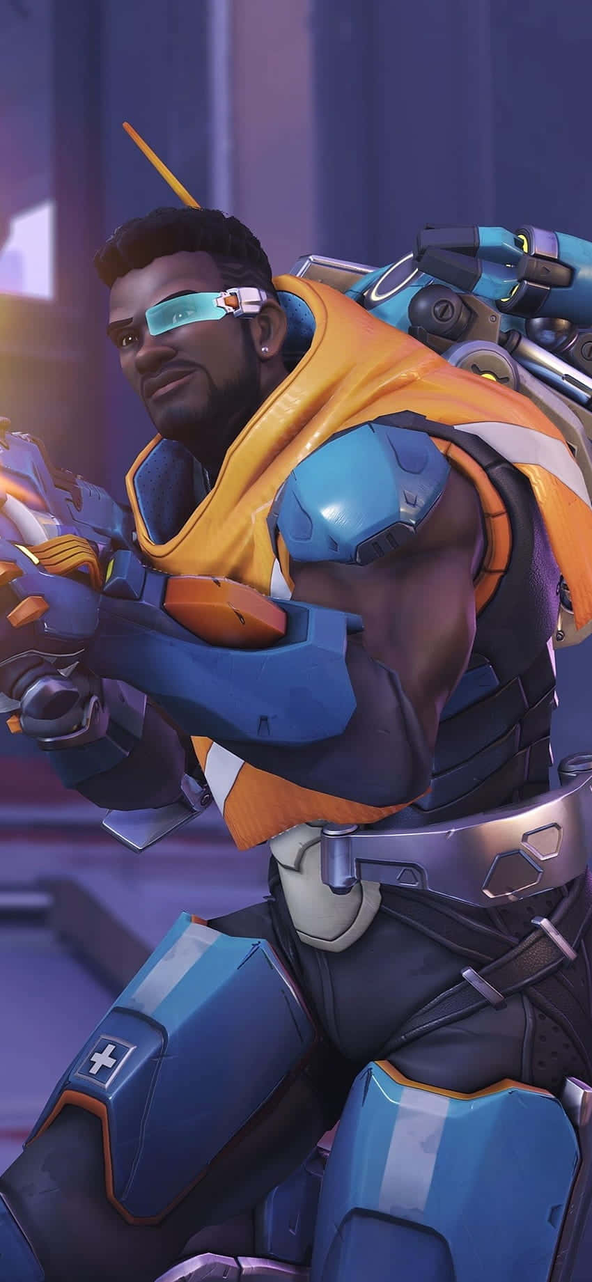 iPhone Xs Max Overwatch Background Baptiste Nakangiti Wallpaper