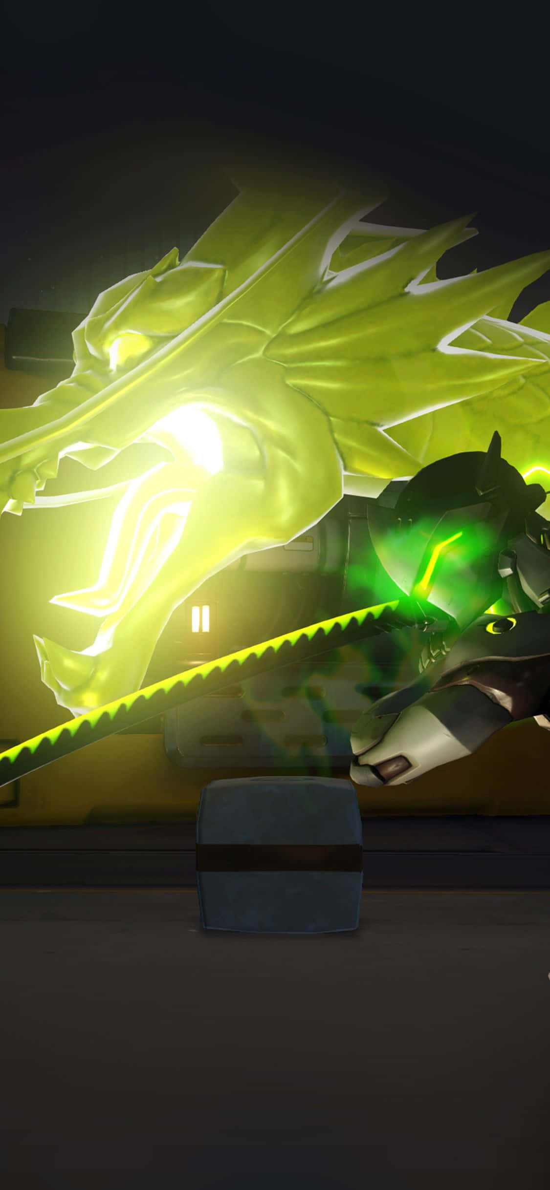 iPhone Xs Max Overwatch Background Genji Dragon Power Wallpaper
