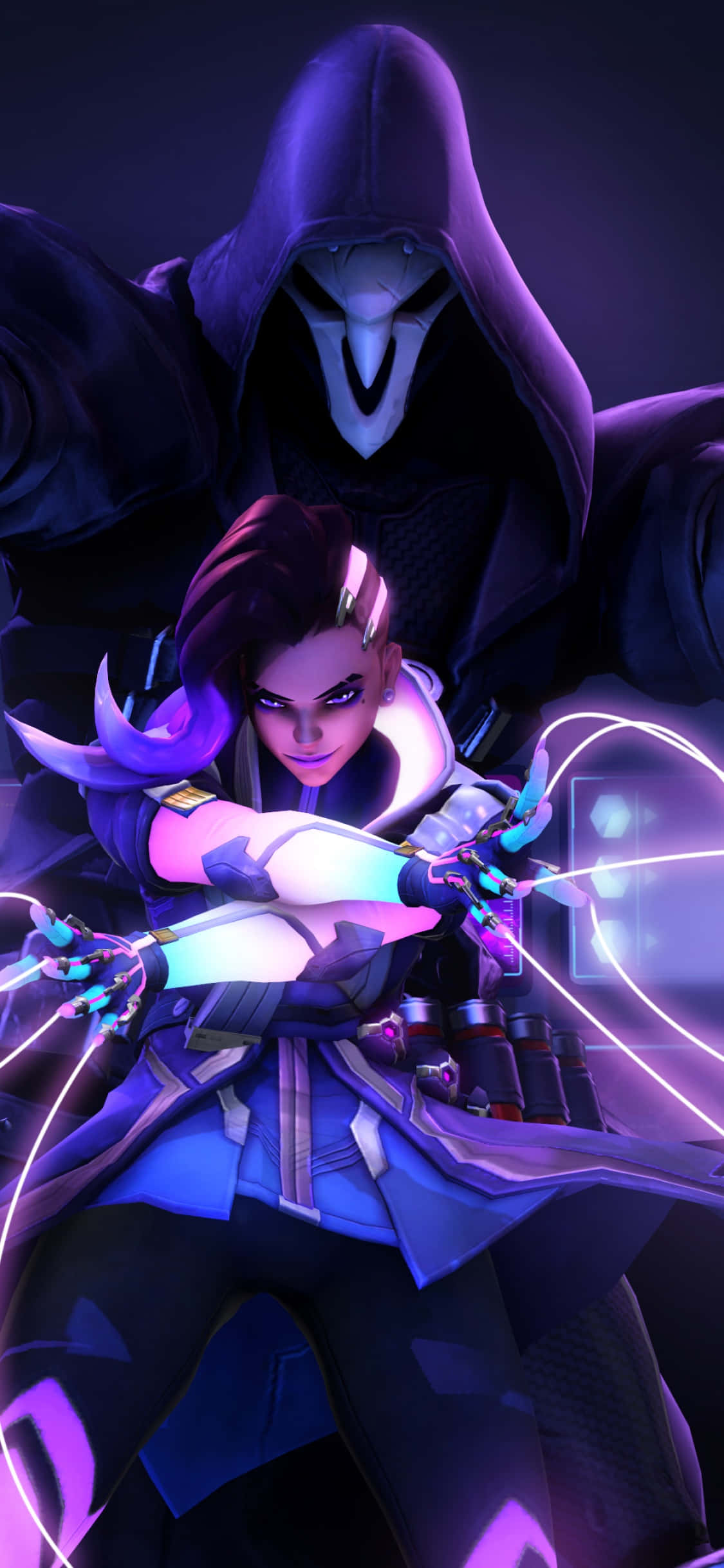 iPhone Xs Max Overwatch Background Reaper At Sombra Wallpaper
