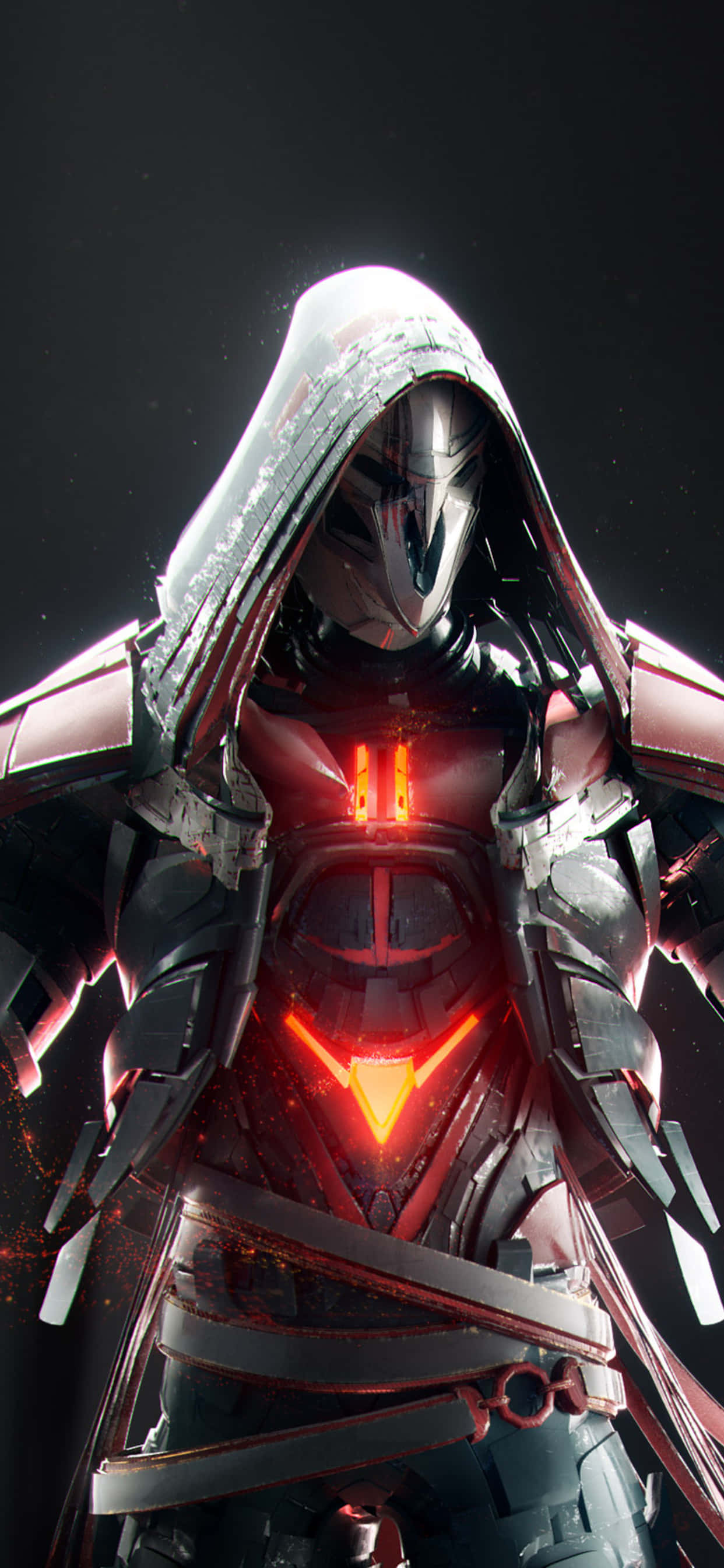 iPhone Xs Max Overwatch Background Reaper Na May Puting Hoodie Wallpaper