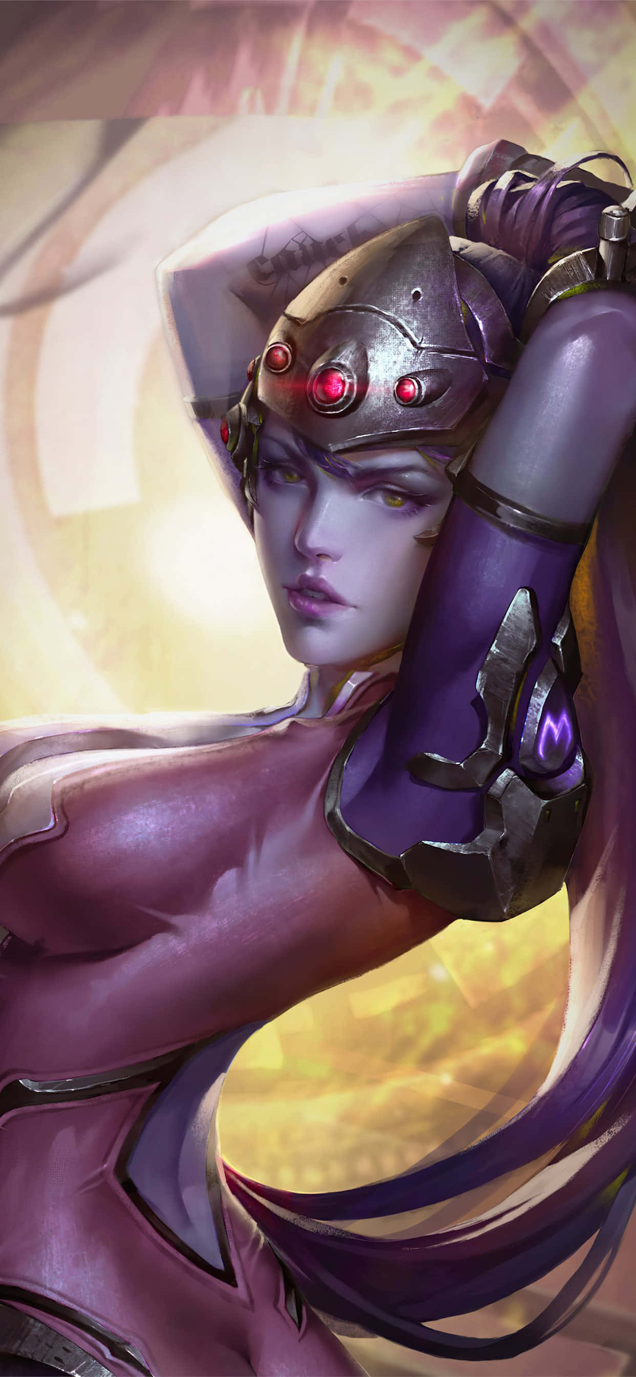iPhone Xs Max Overwatch Background Widowmaker Hot Pose Wallpaper