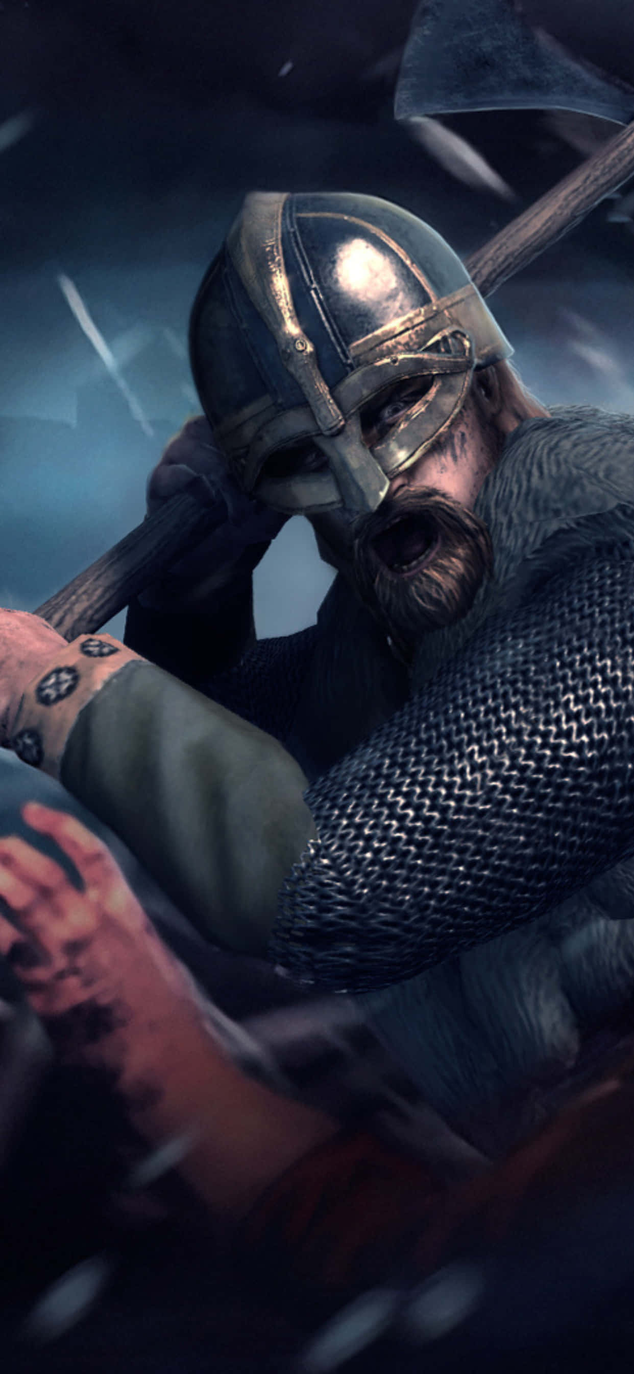 iPhone XS Max Total War Attila Ruthless Knight Background Wallpaper