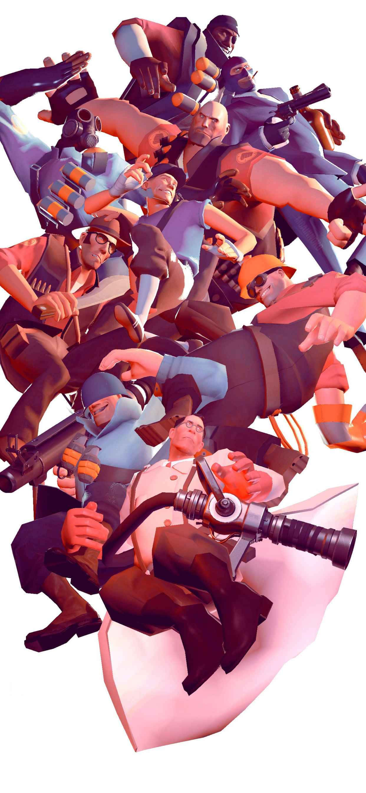 iPhone Xs MaxPortrait Red Team Fortress 2 Background Wallpaper