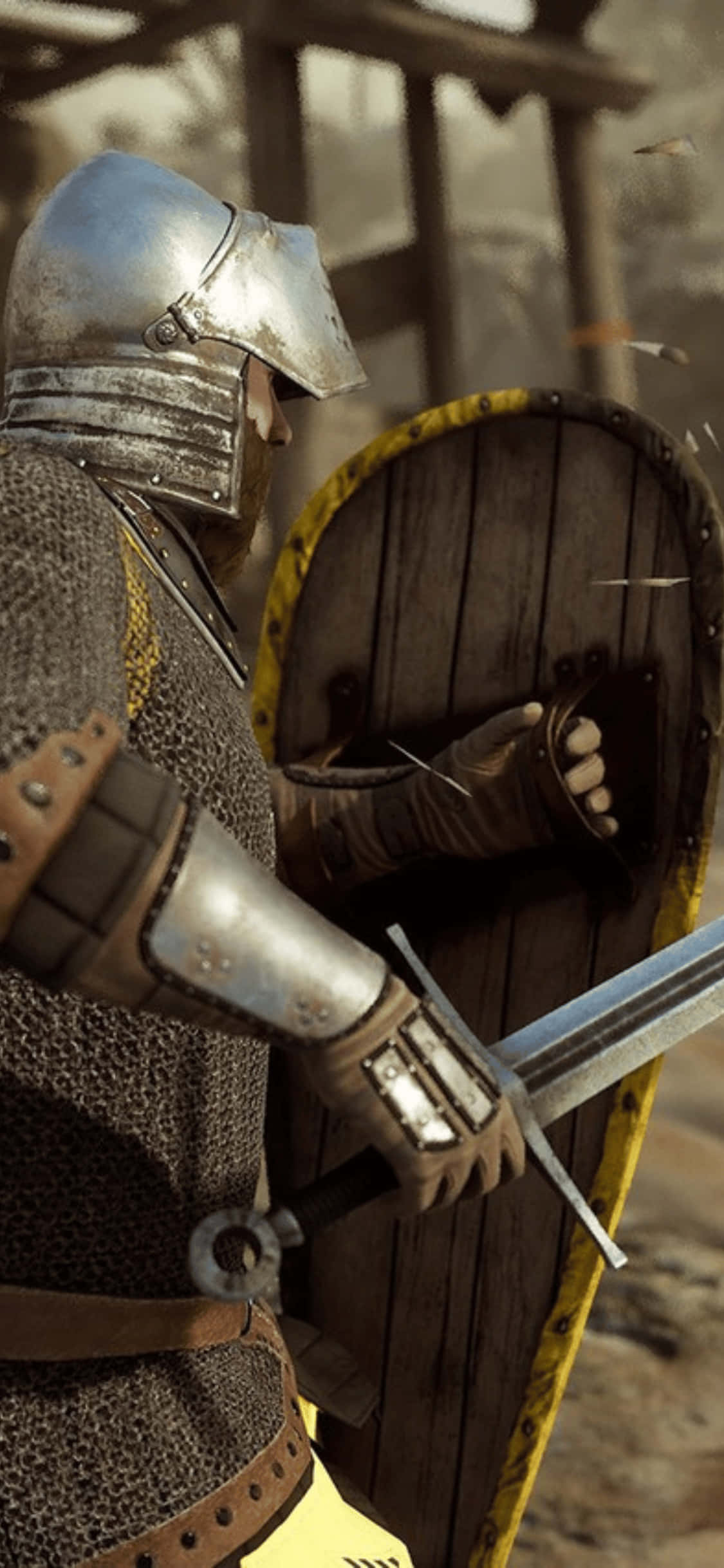iPhone Xs Mordhau May Tabak At Kalasag Background Wallpaper