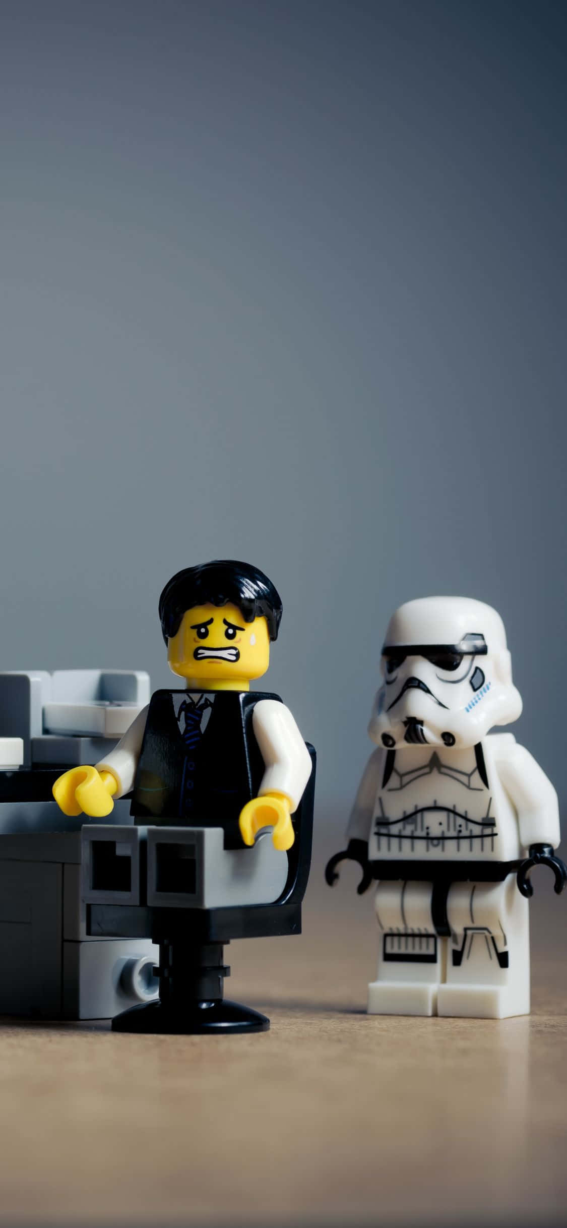 iPhone XS Office Lego Background Wallpaper