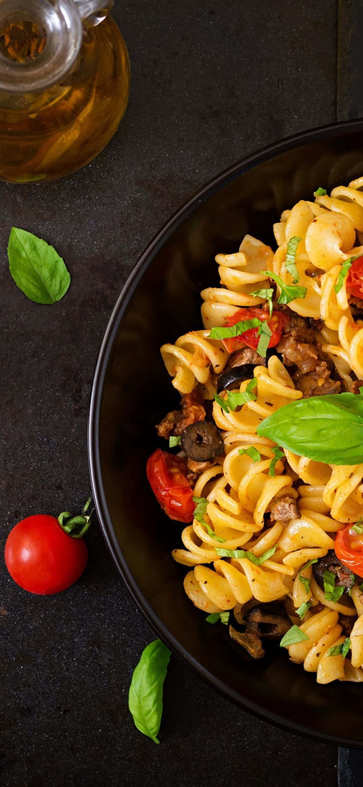 iPhone Xs Pasta Background Wallpaper