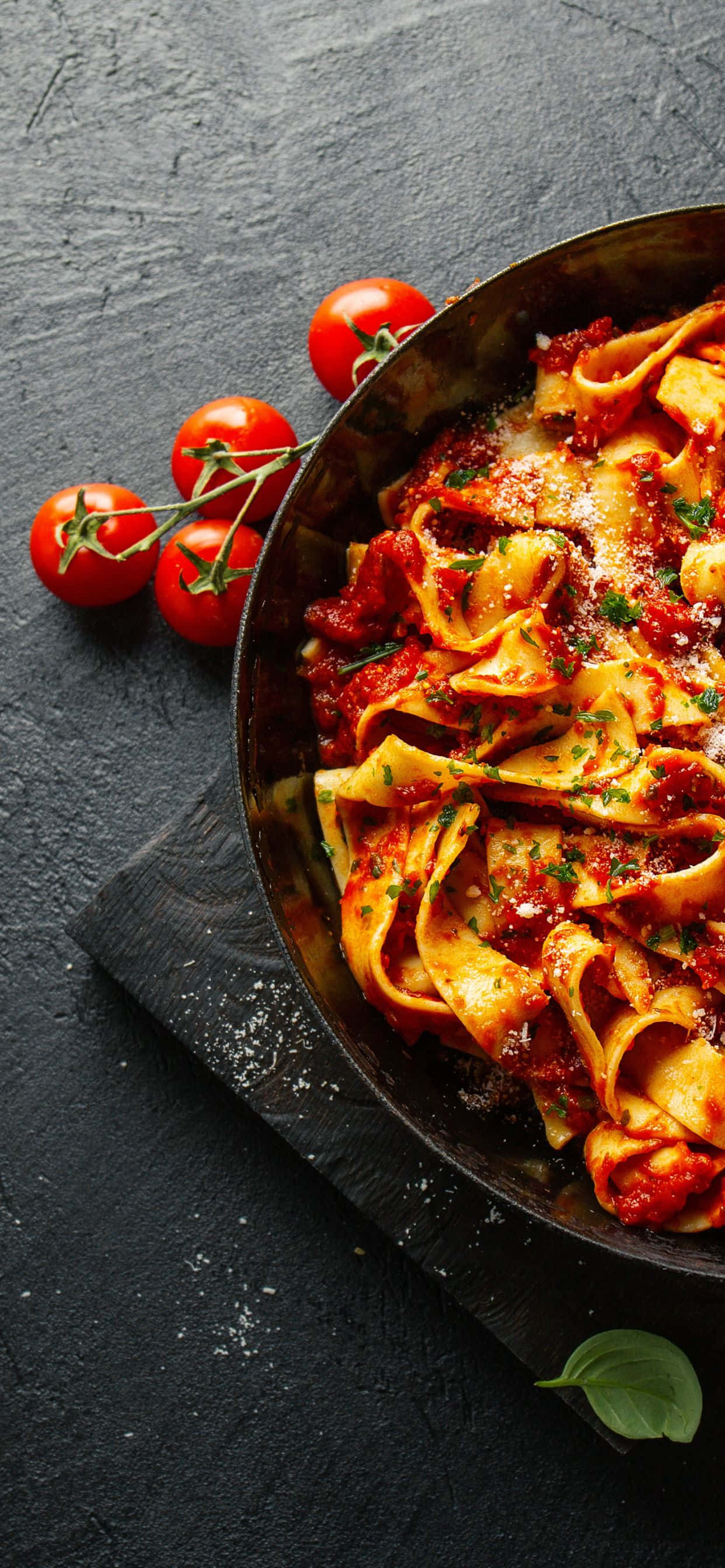 iPhone Xs Pasta Background Wallpaper