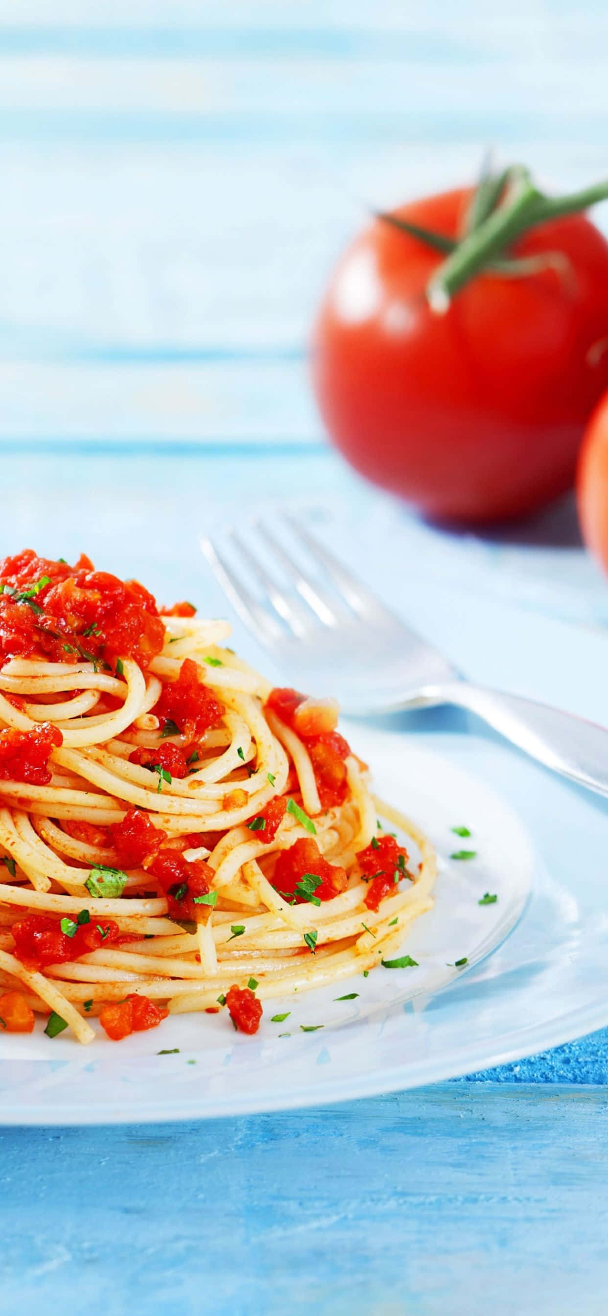 iPhone Xs Pasta Background Wallpaper