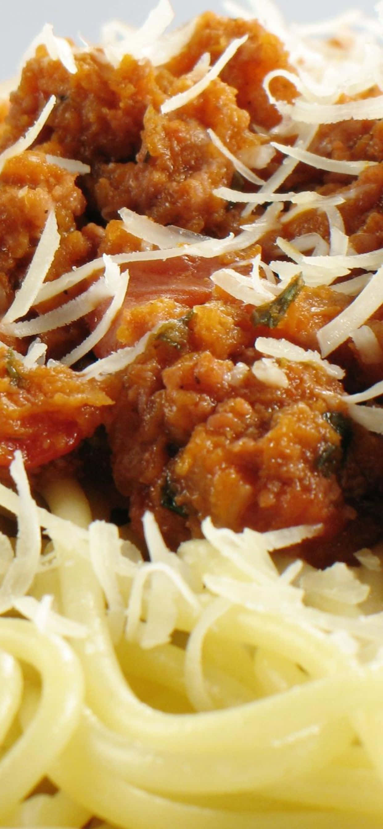 iPhone Xs Pasta Background Wallpaper