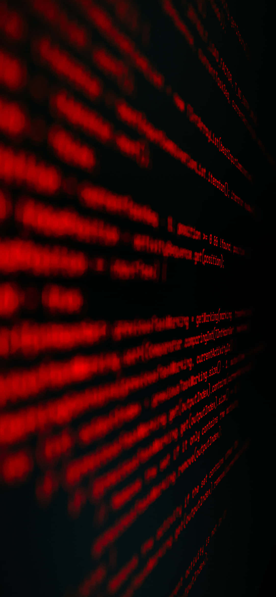 iPhone Xs Programming Background Red Coding Wallpaper