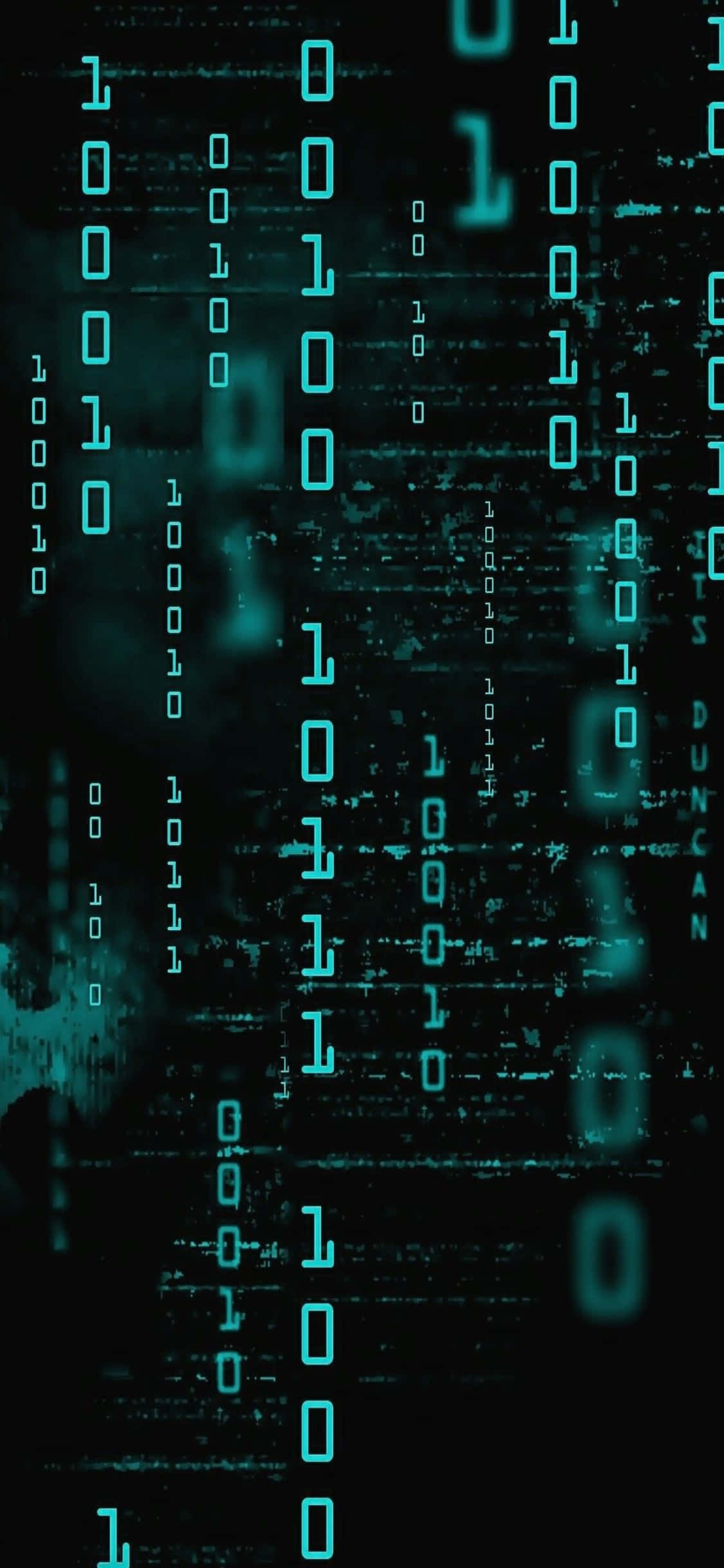 iPhone Xs Programming Background Cyber Binary Wallpaper