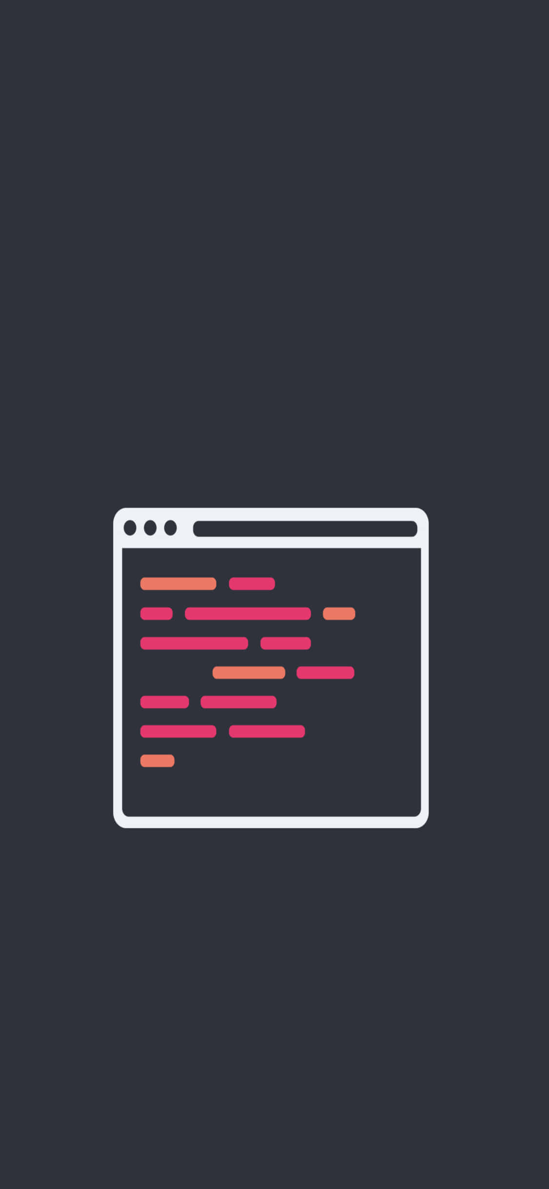 iPhone Xs Programming Background Minimal Dash Code Wallpaper