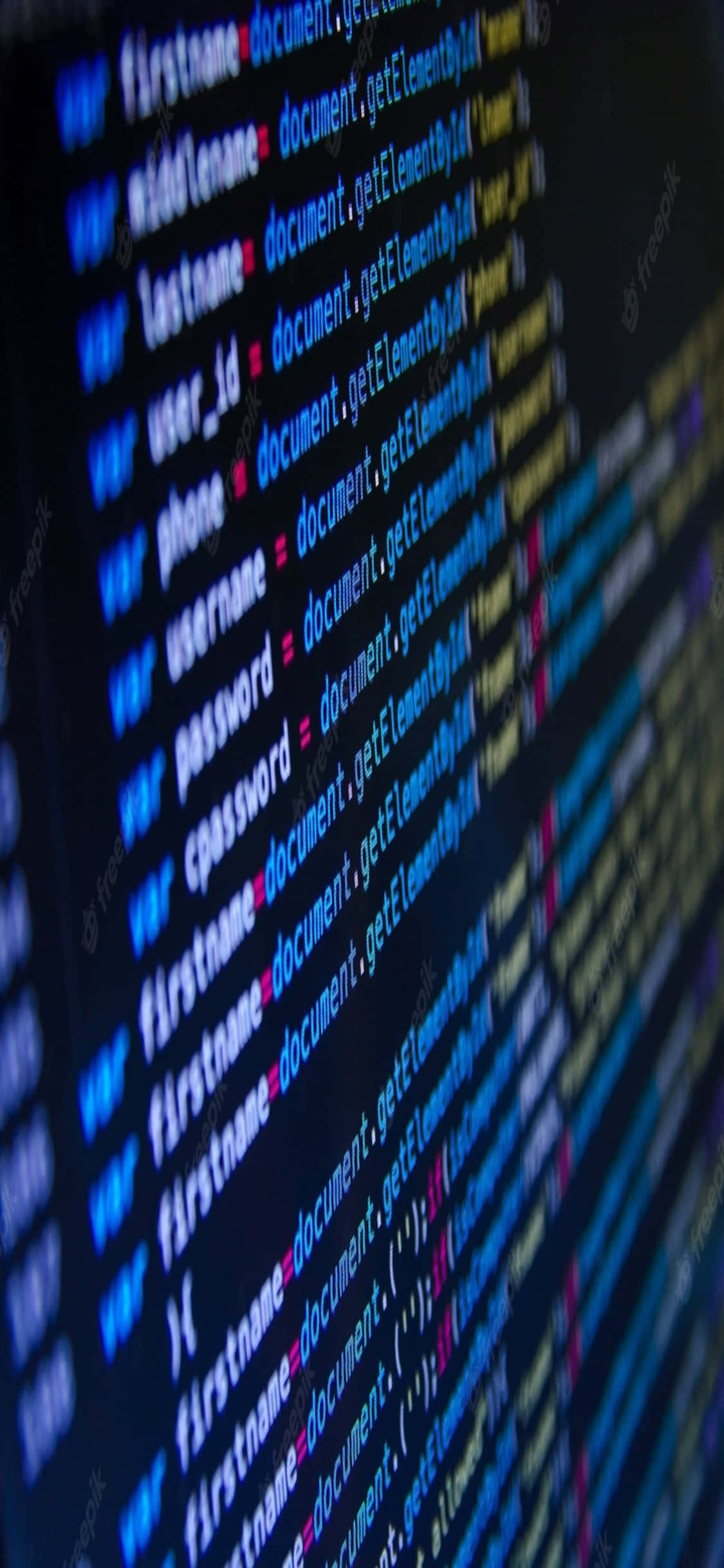 iPhone Xs Programming Background Running Data Wallpaper