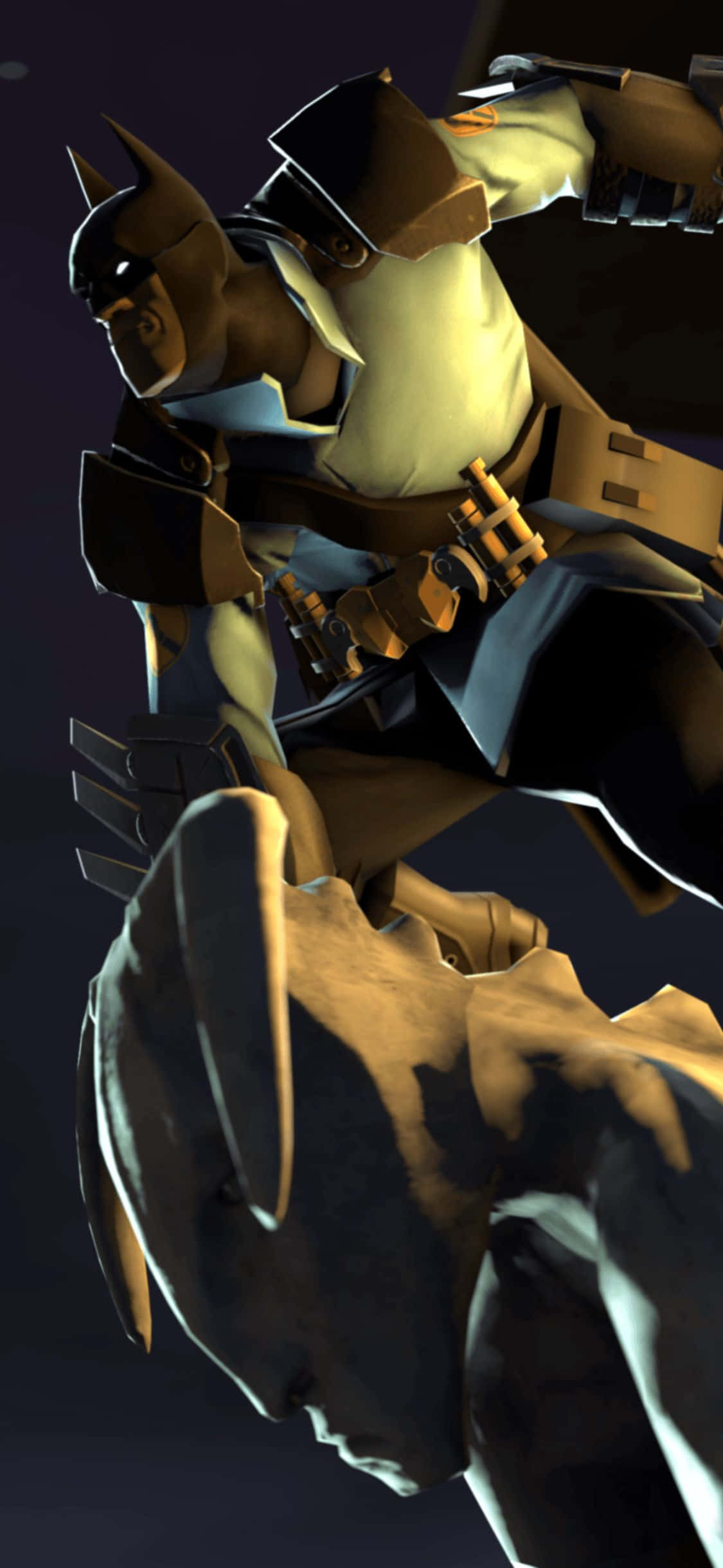 iPhone XS Team Fortress 2 Batman Arkham Cowl Background Wallpaper