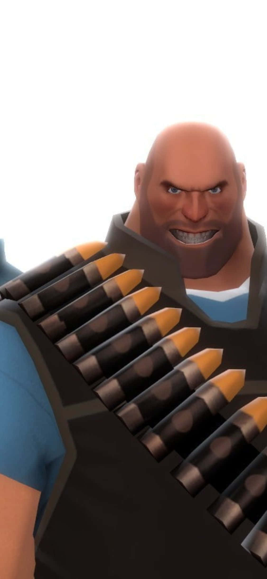 iPhone XS Team Fortress 2 Minimalist Heavy Background Wallpaper