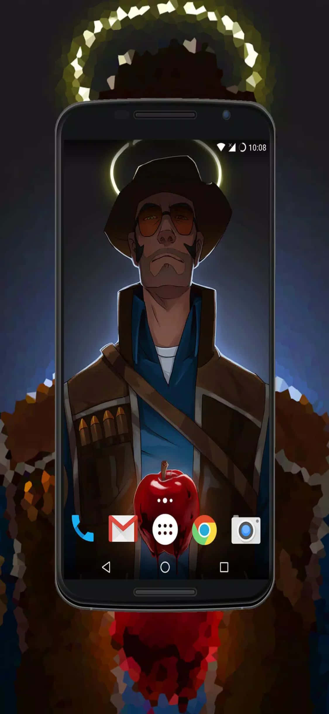 iPhone Xs Tf2 Background Android Screen na may Sniper Wallpaper