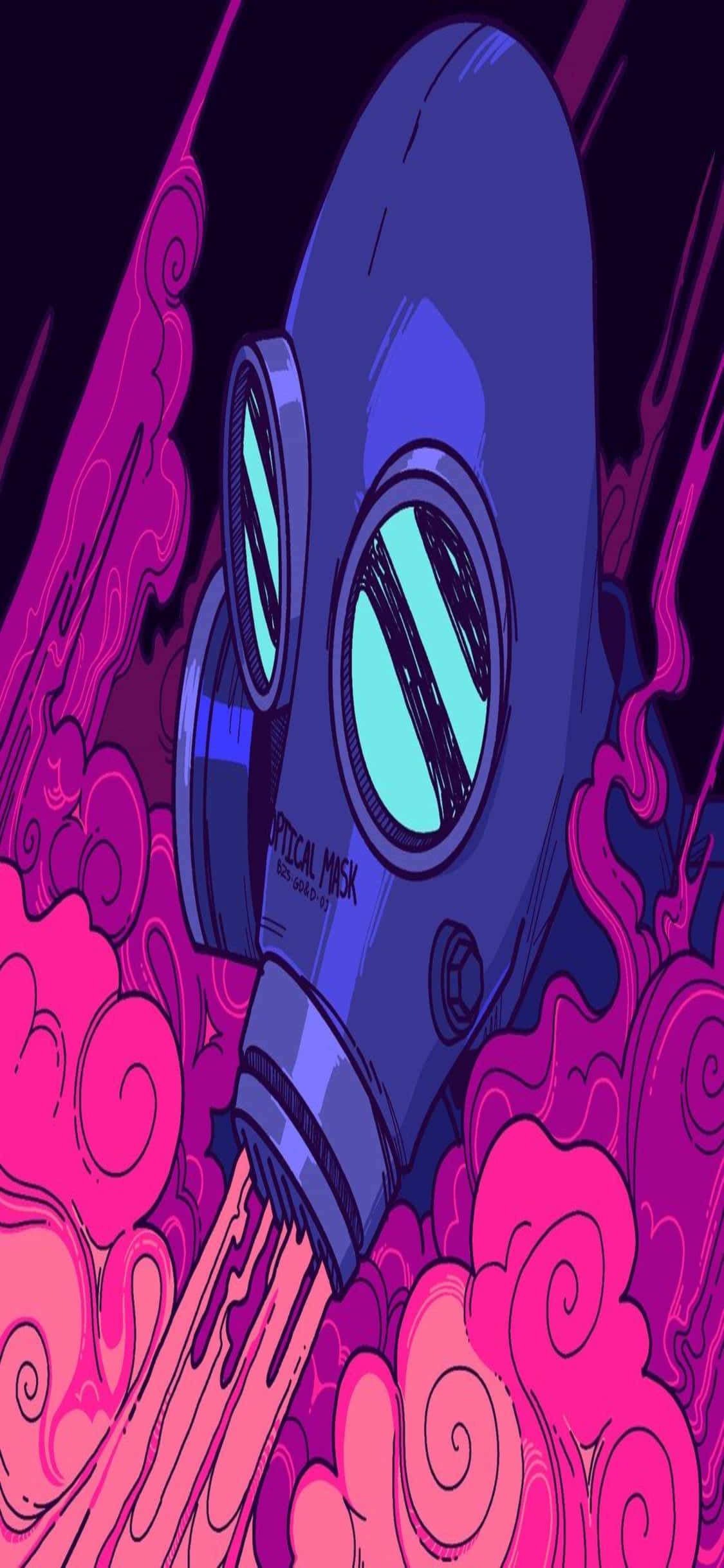 iPhone Xs Tf2 Background Pyro Nagbubuga ng Purple Smoke Wallpaper