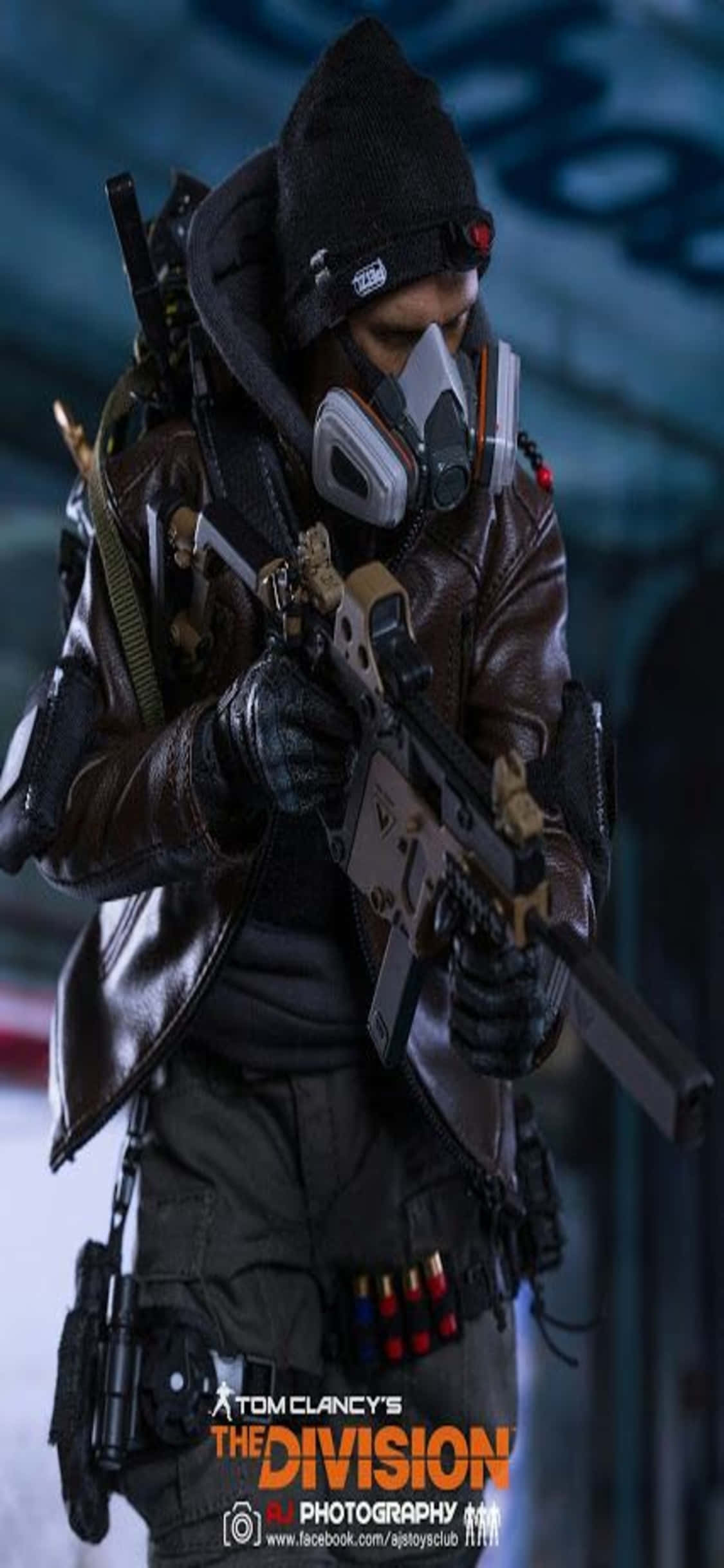 iPhone Xs The Division Background Lalaking Naka-mask at Full Gear Wallpaper