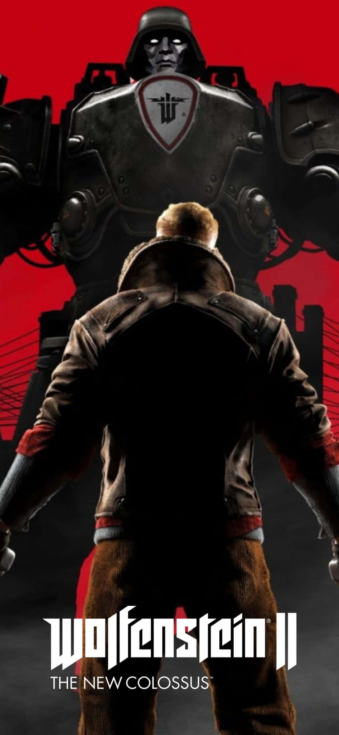 iPhone Xs Wolfenstein Ii Face Off Background Wallpaper