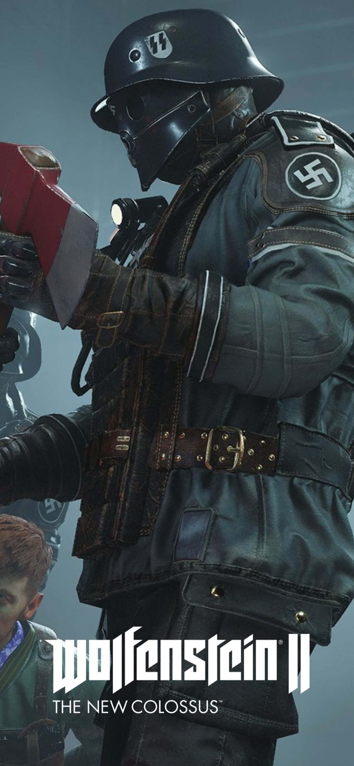 iPhone Xs Wolfenstein Ii Hostage Scene Poster Background Wallpaper