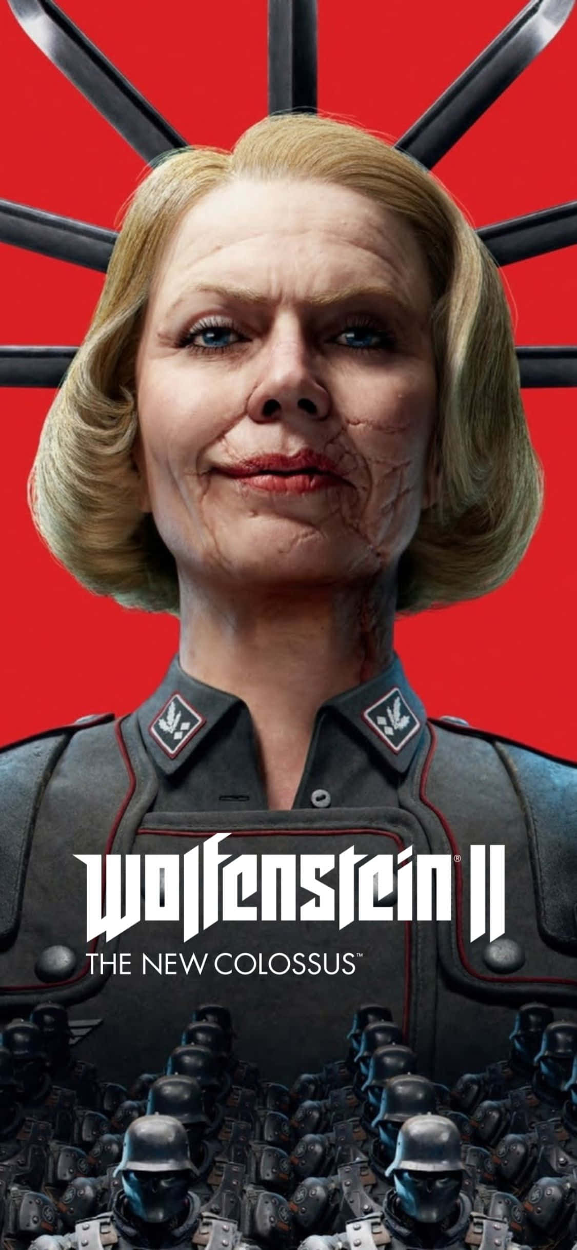 iPhone Xs Wolfenstein Ii Irene Engel Nazi Team Background Wallpaper