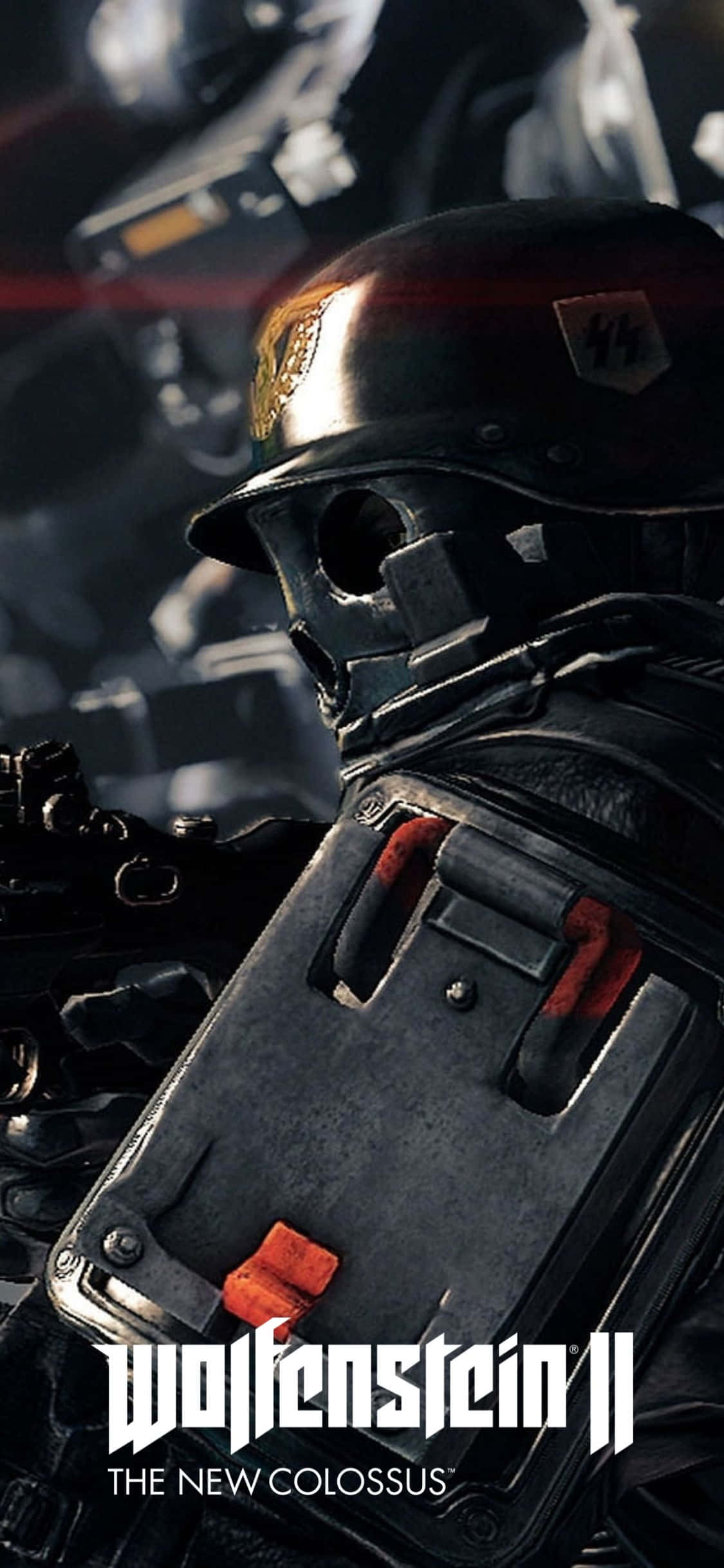 iPhone Xs Wolfenstein Ii Nazi Soldier Fight Background Wallpaper