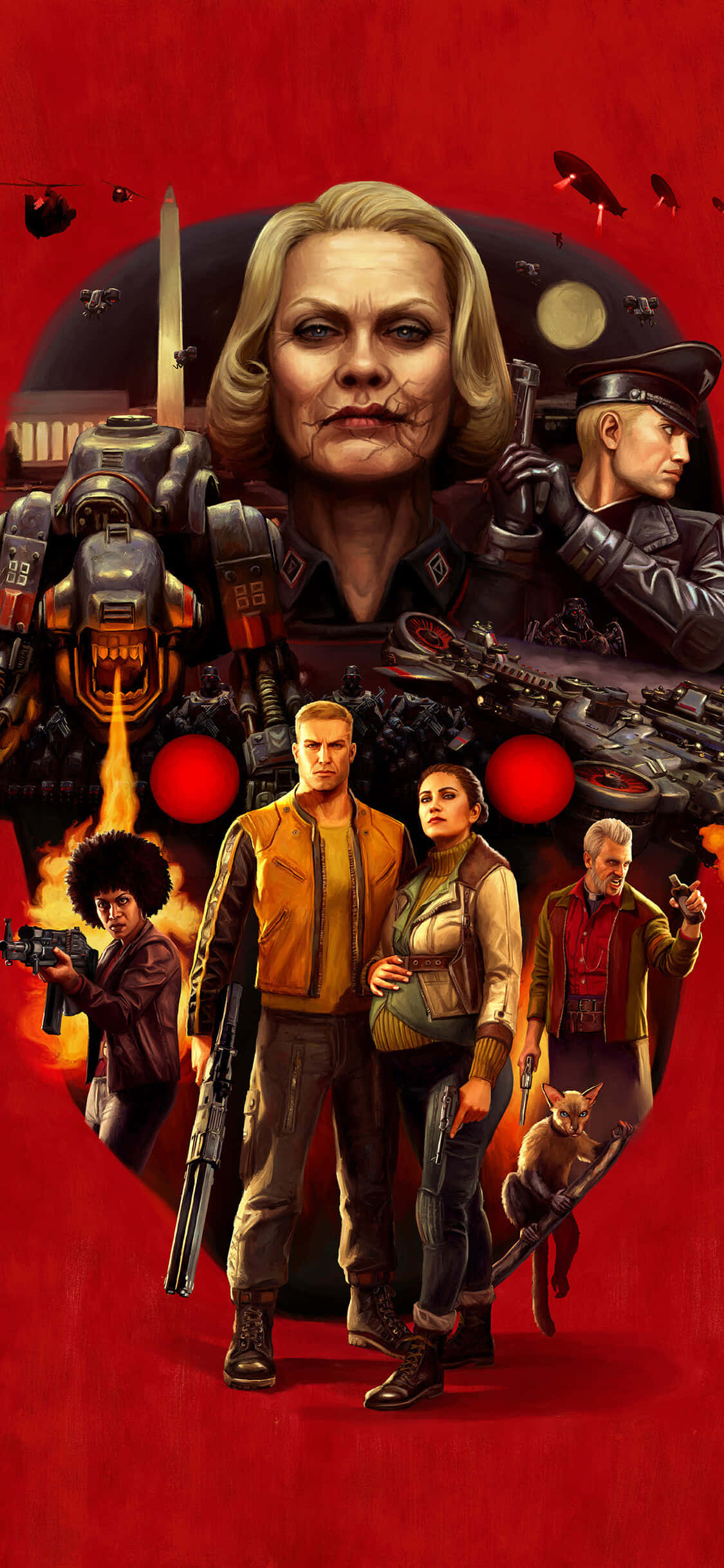 iPhone Xs Wolfenstein Ii Poster Background Wallpaper