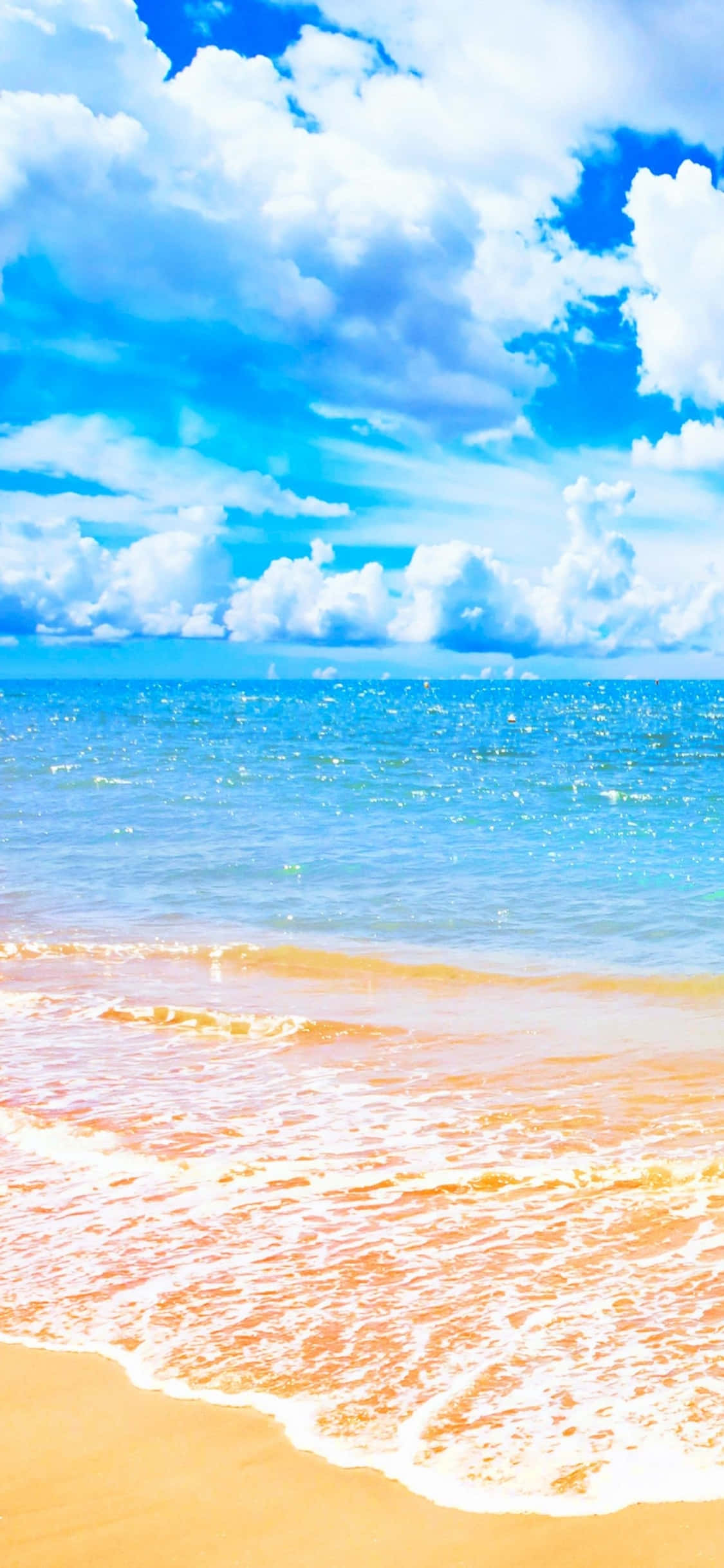 iPhone XS Yellow Beach Sand Background Wallpaper