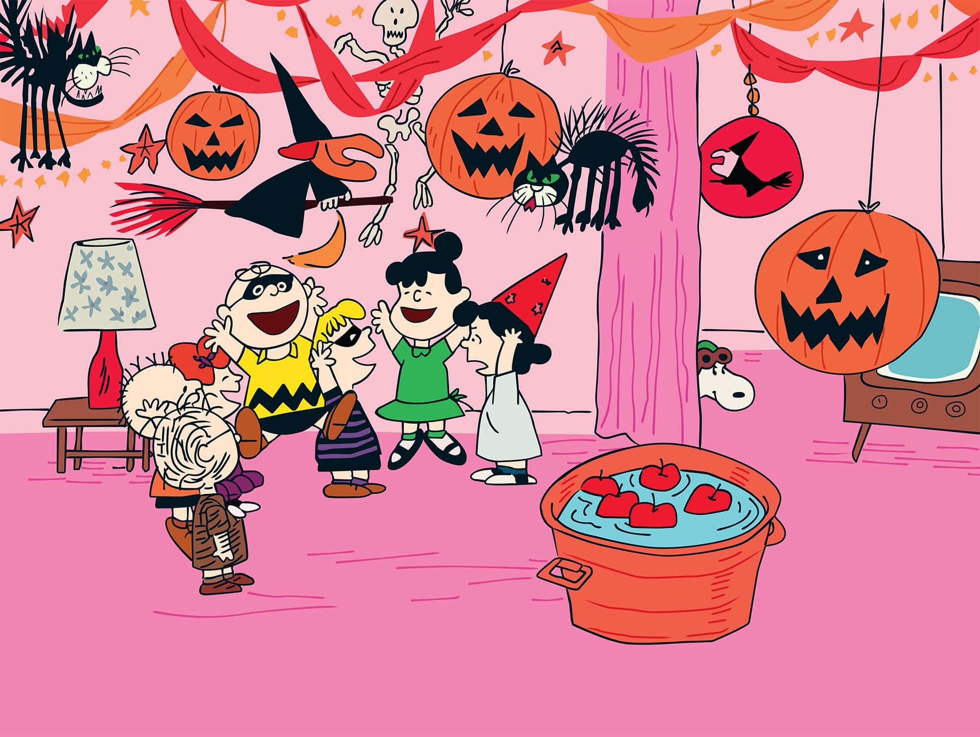 Ipinagdiriwang ni Charlie Brown ang Kaniyang Paboritong Holiday - Halloween! Wallpaper