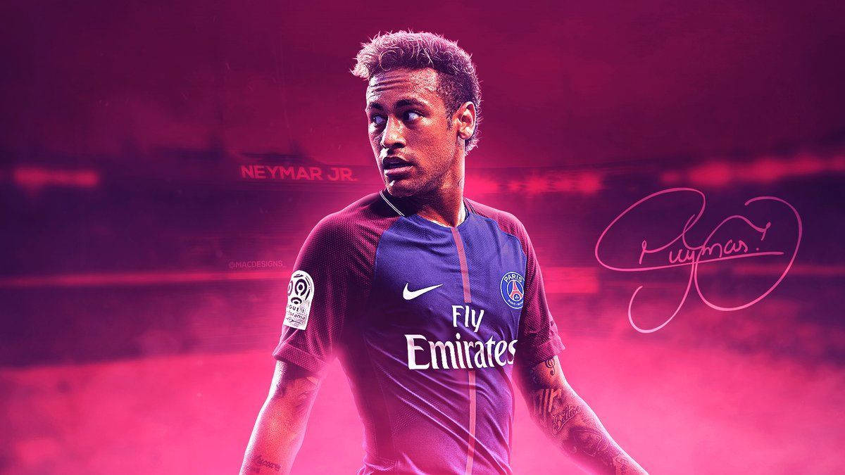 Ipinakita ni Neymar ang kanyang galing at istilo sa isang kapansin-pansing pink na suit. Wallpaper