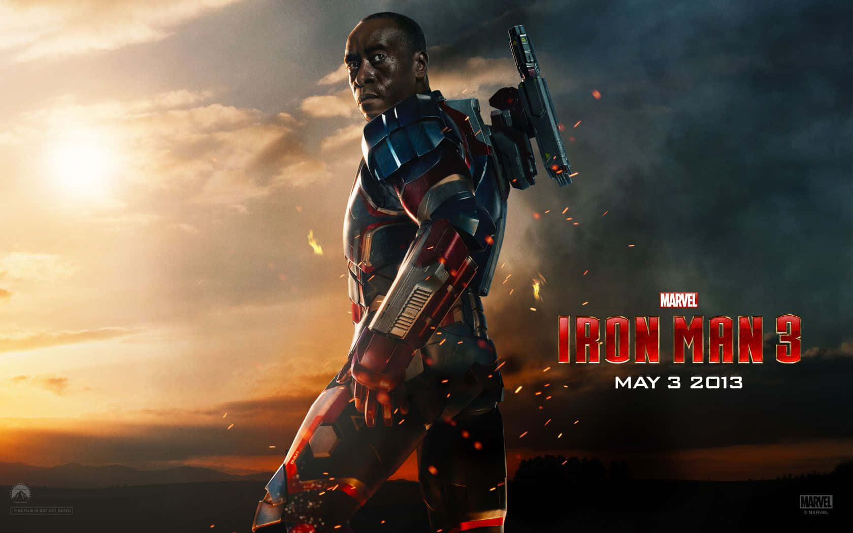 Iron Man 3 Koronel James Rhodes Wallpaper
