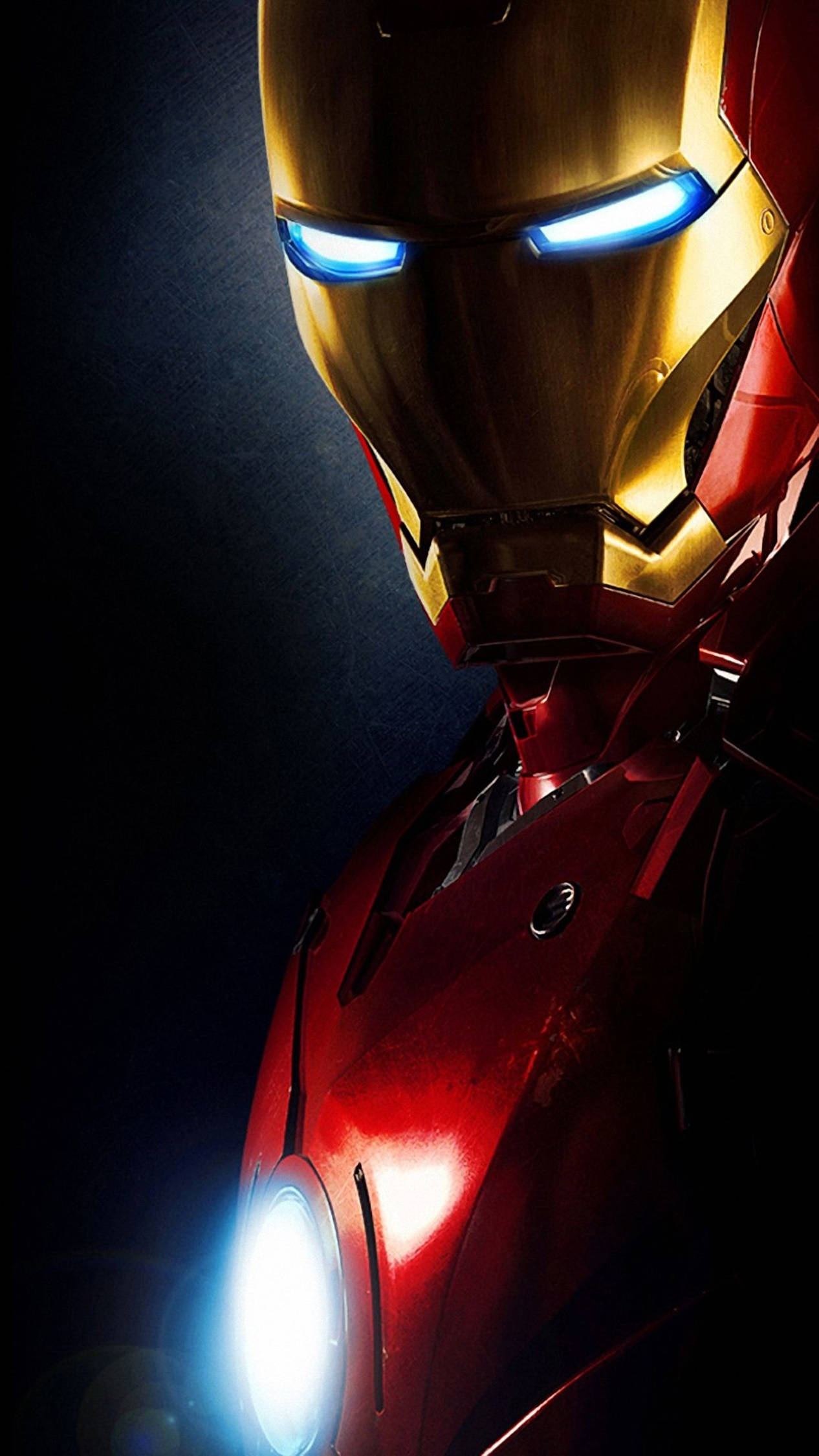 Iron Man 4K iPhone na may Kumikinang na mga Mata Wallpaper
