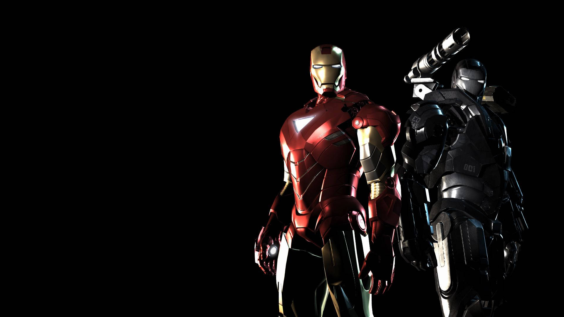 Iron Man at War Machine Wallpaper