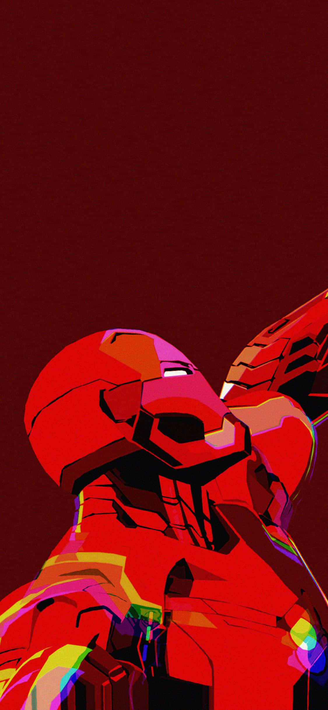 Iron Man Glitch Edit iPhone X Wallpaper