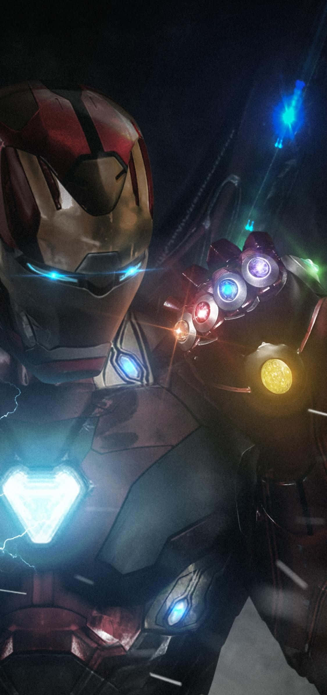 Iron Man Infinity Stones iPhone X Wallpaper