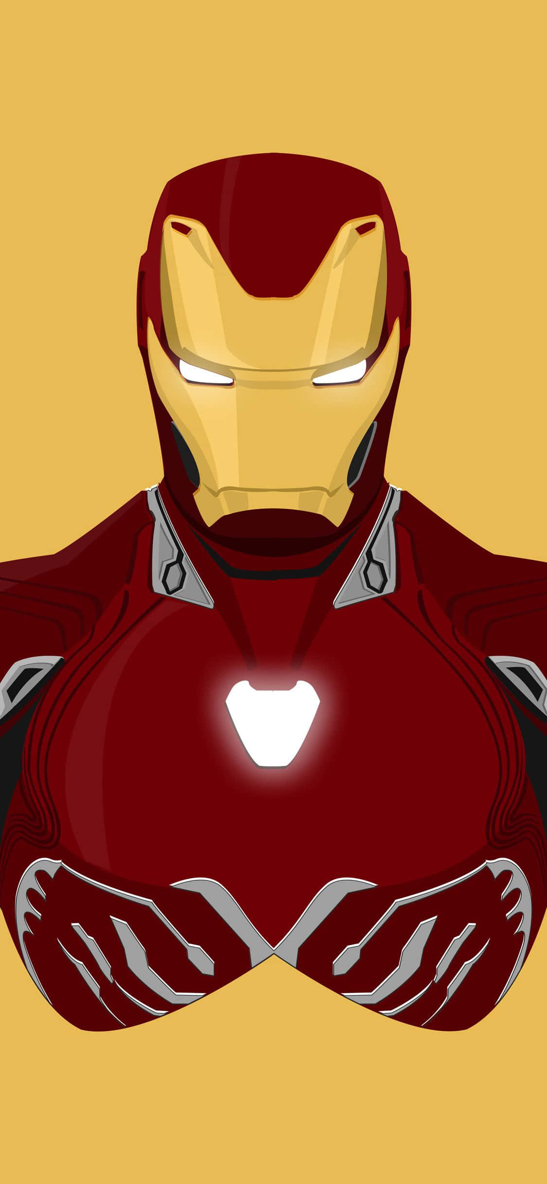 Iron Man Yellow iPhone X Wallpaper