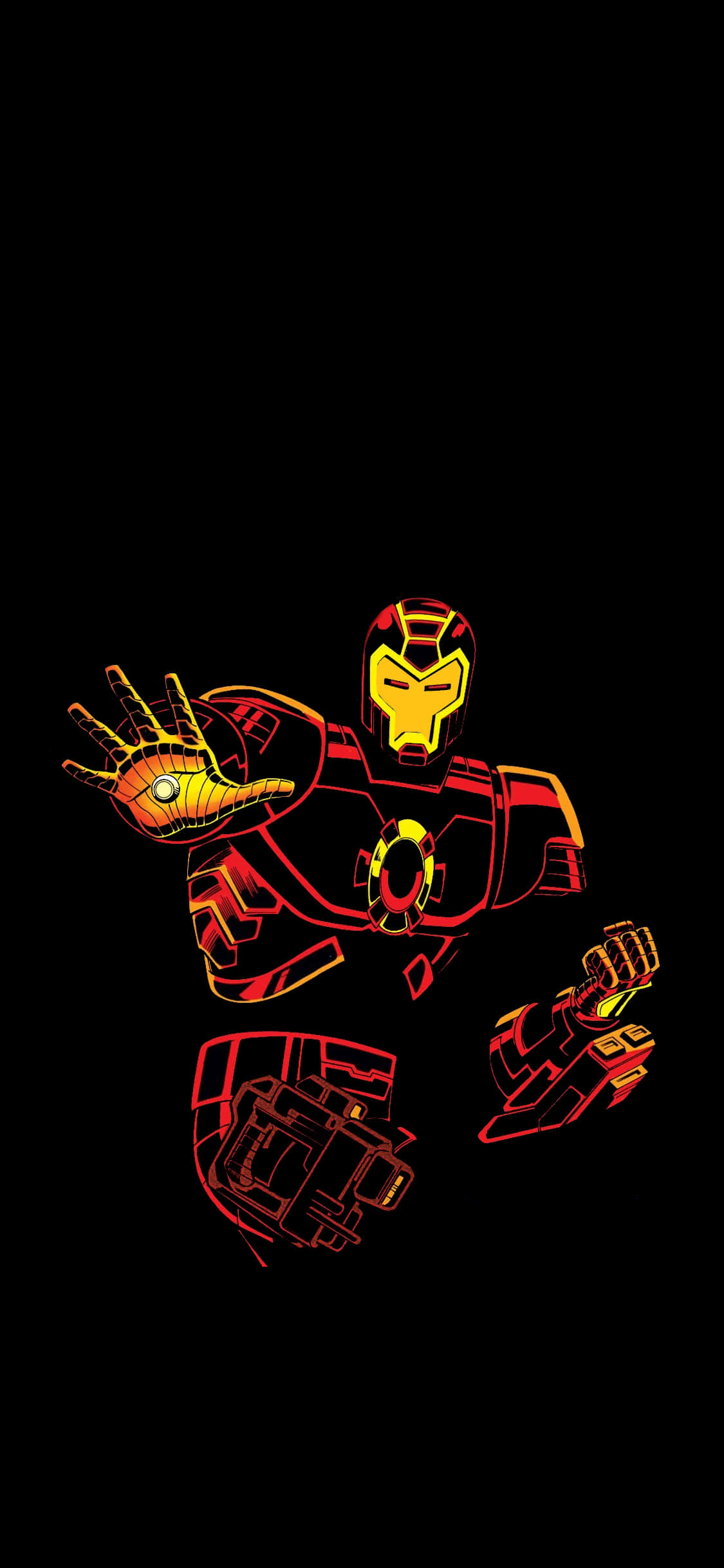 Ironman Pixel 3XL AMOLED Background Wallpaper