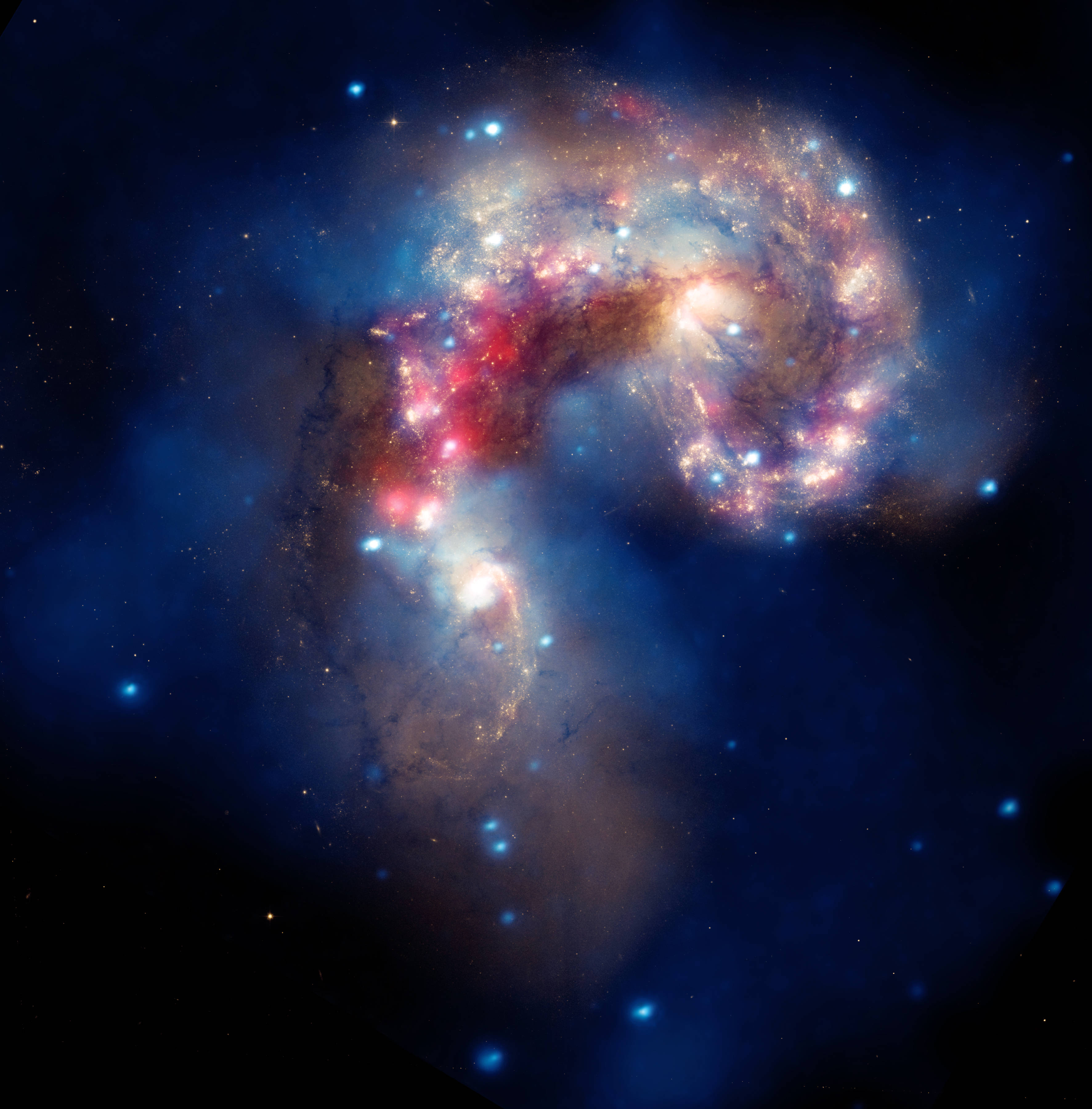 Irregular Galaxy na may Cosmic Dust sa Space Wallpaper