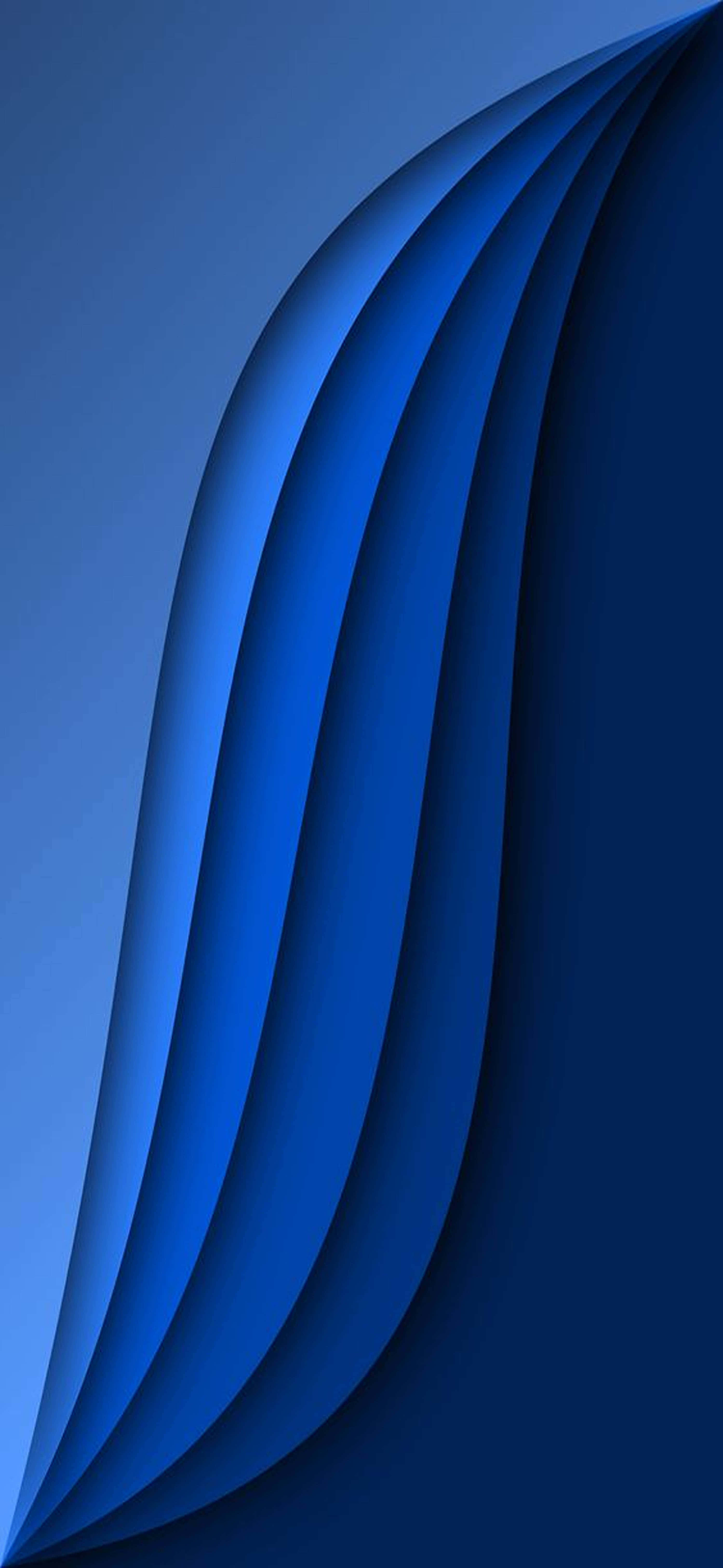 Isang Abstract Pattern na May Cool Blue at Violet na mga Hue Wallpaper
