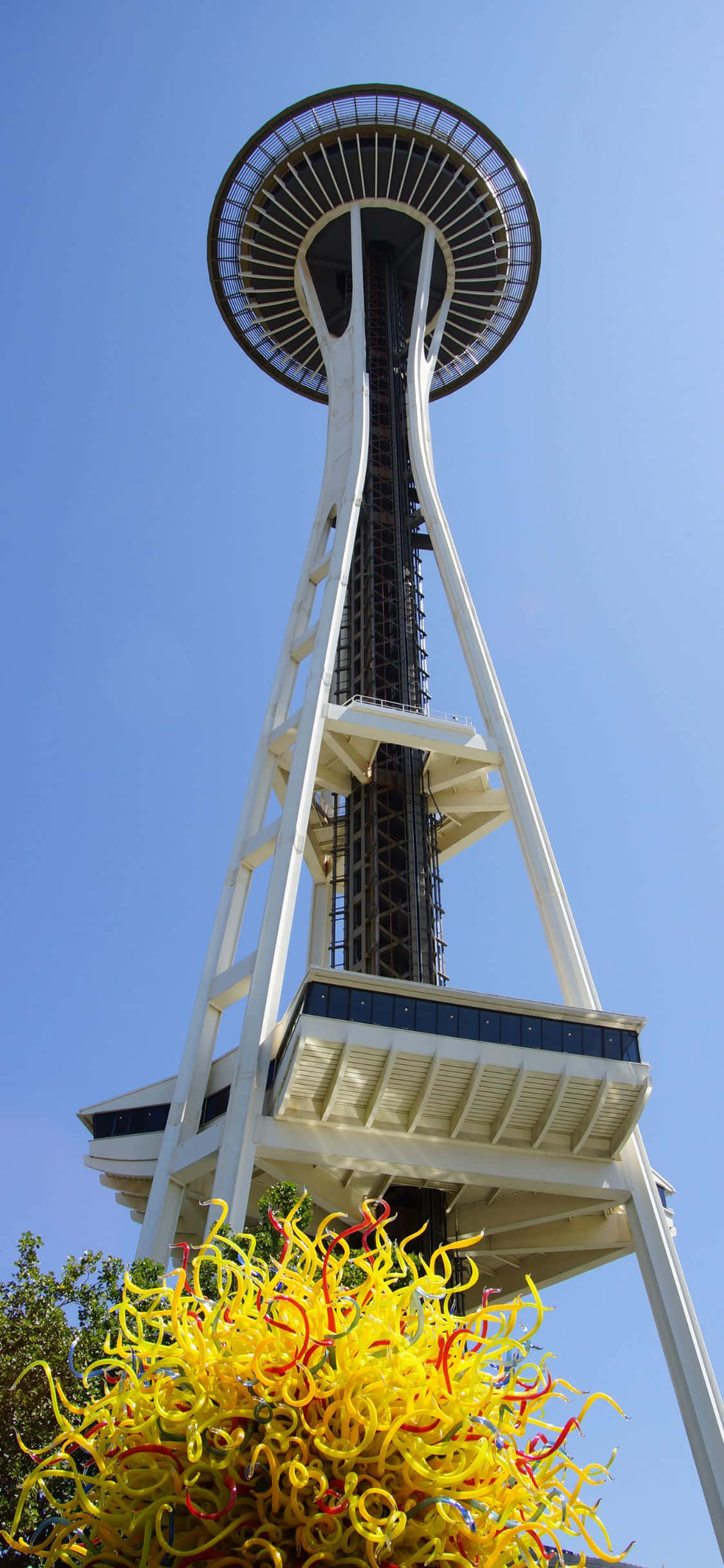 Isang aerial view ng Seattle na nakita mula sa iPhone X Wallpaper