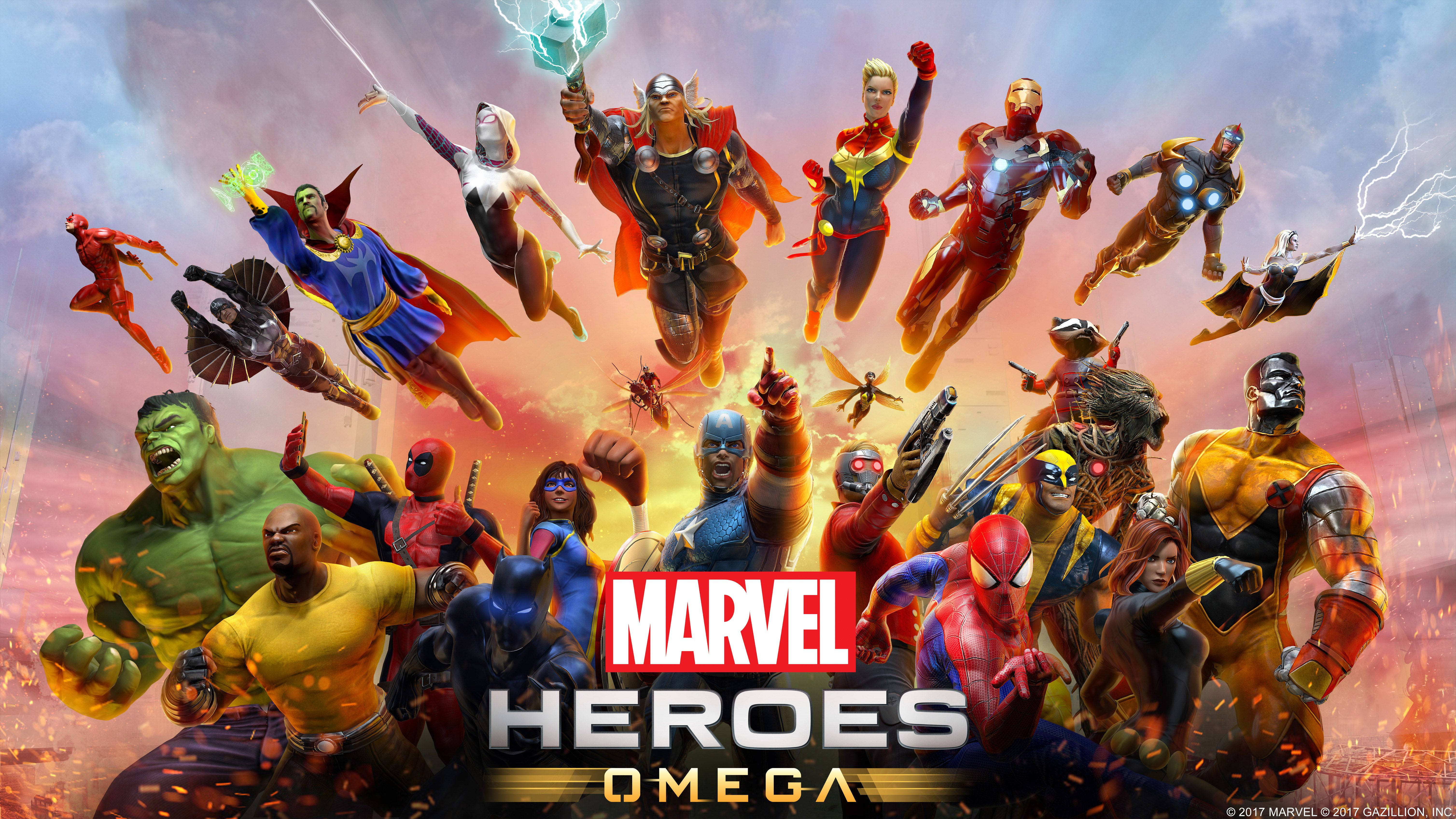 Isang All-Star Roster ng Marvel Heroes Wallpaper