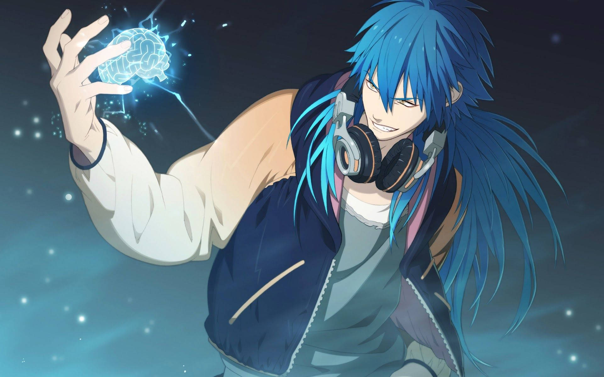 Isang Anime Boy na Nakikinig sa Kanyang Mga Paboritong Tugtog Wallpaper