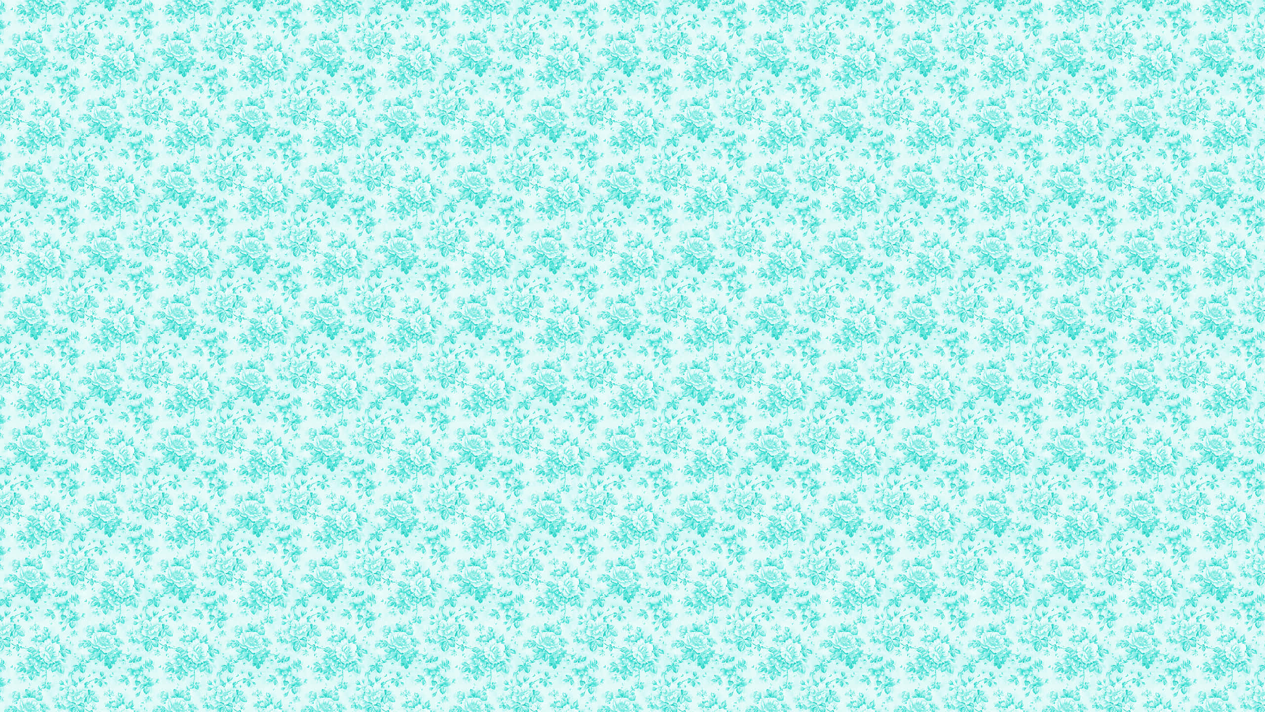 Isang asul at puting pattern ng mga bulaklak Wallpaper